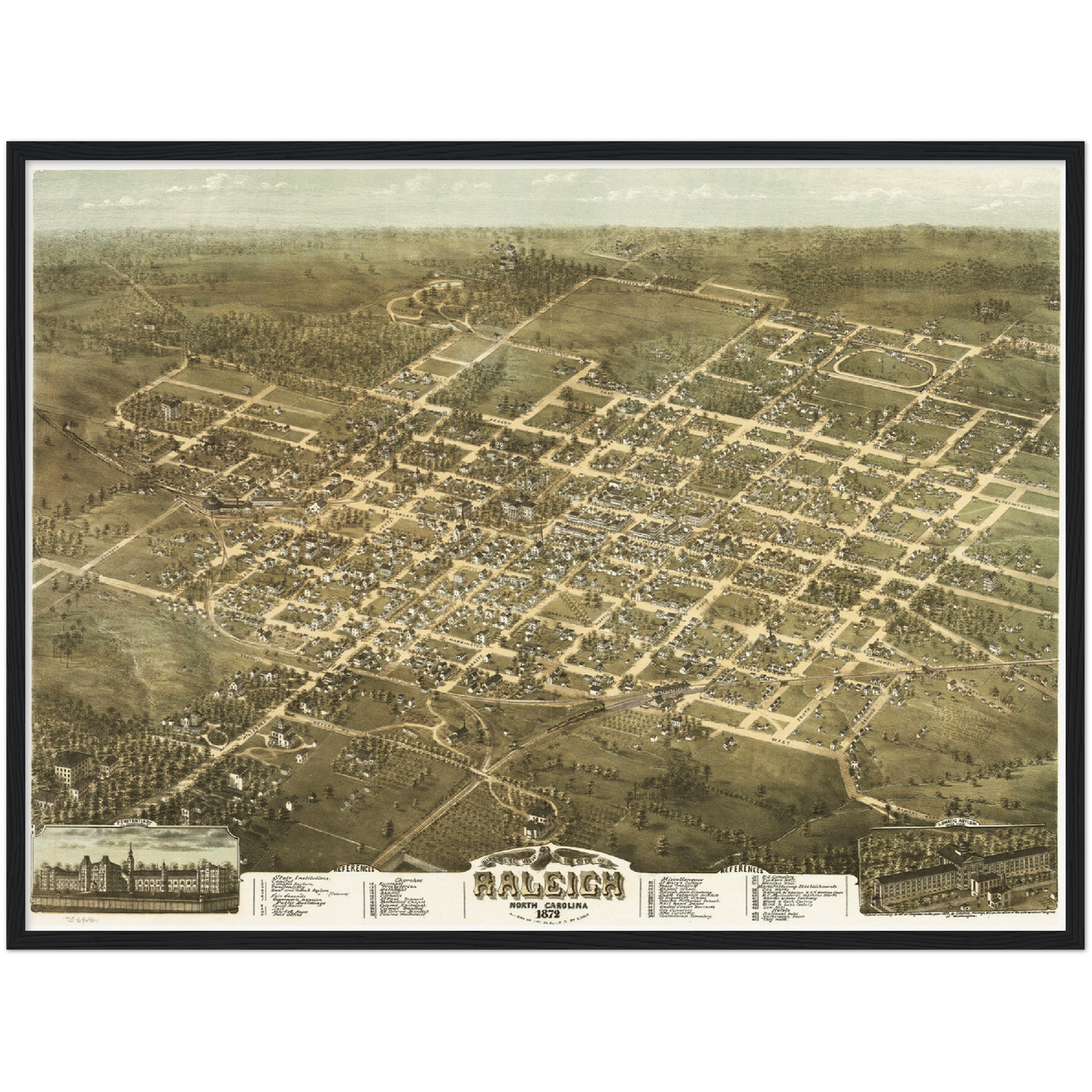 Historical city map Test product horizontal 3 sizes