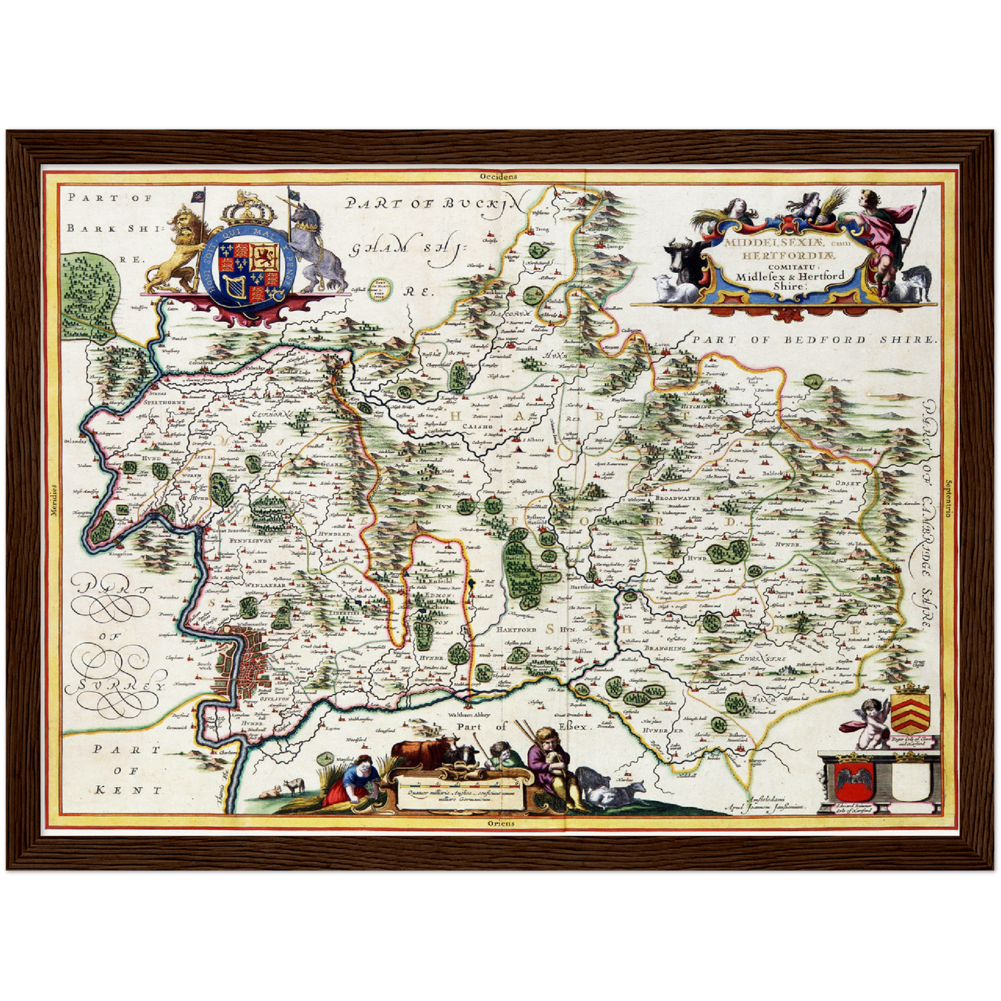 Historical city map Test product horizontal 3 sizes
