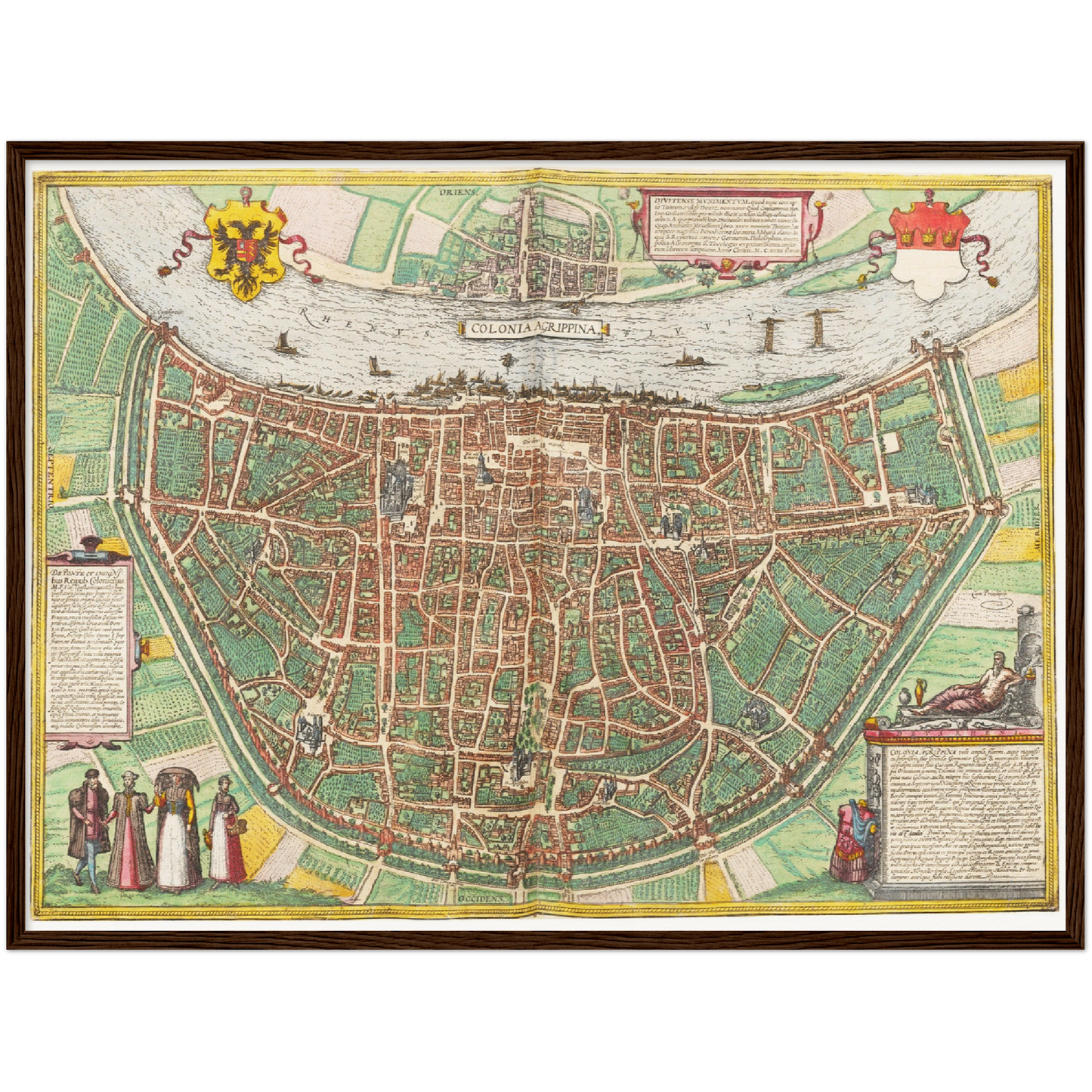 Historischer Stadtplan Köln um 1570