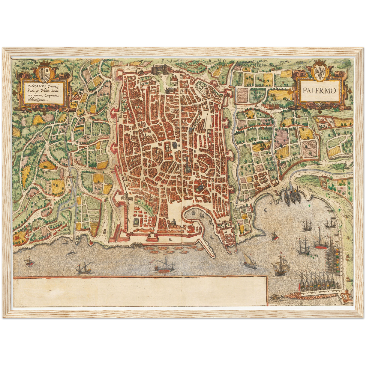 Historical city map Test product horizontal 3 sizes