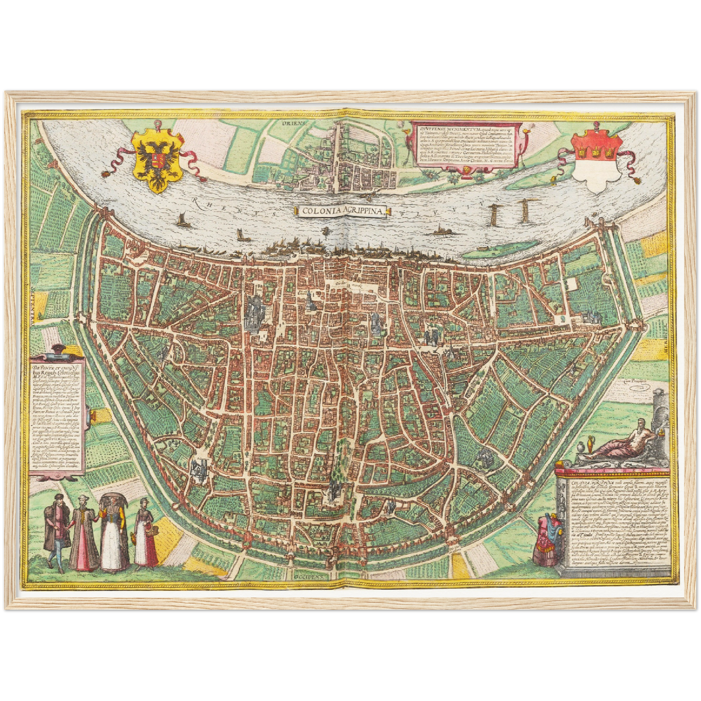 Historischer Stadtplan Köln um 1570