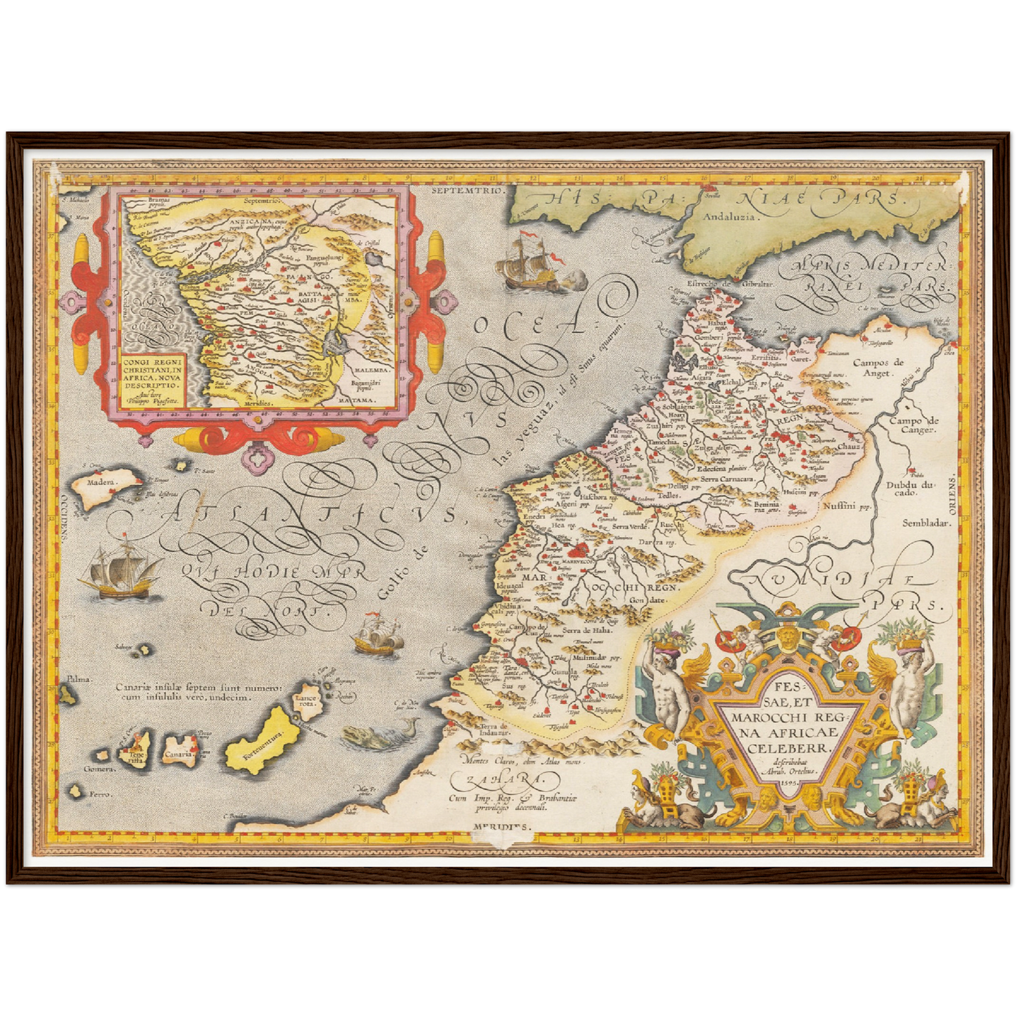 Historische Landkarte Marokko um 1609