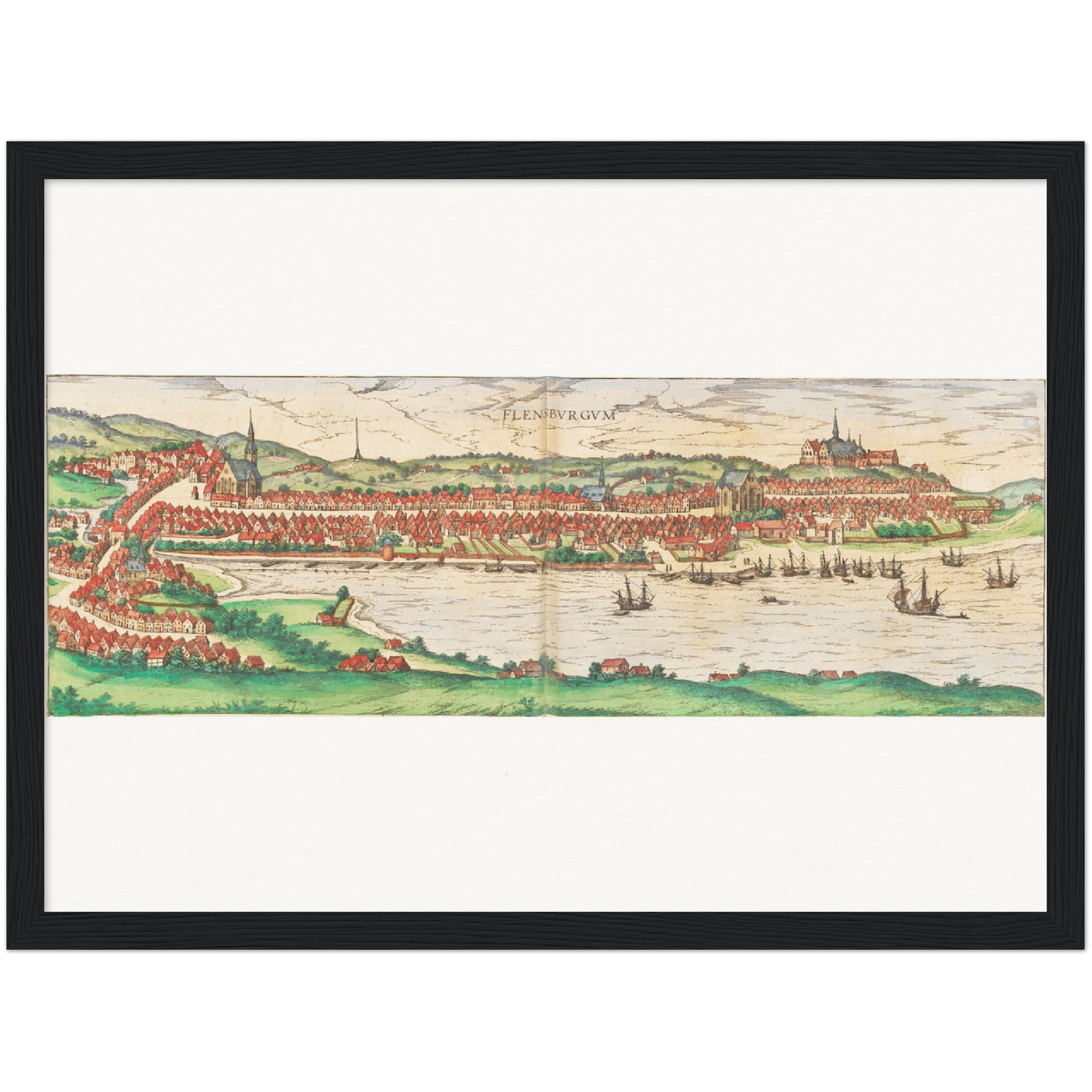 Historical city map Test product horizontal 3 sizes