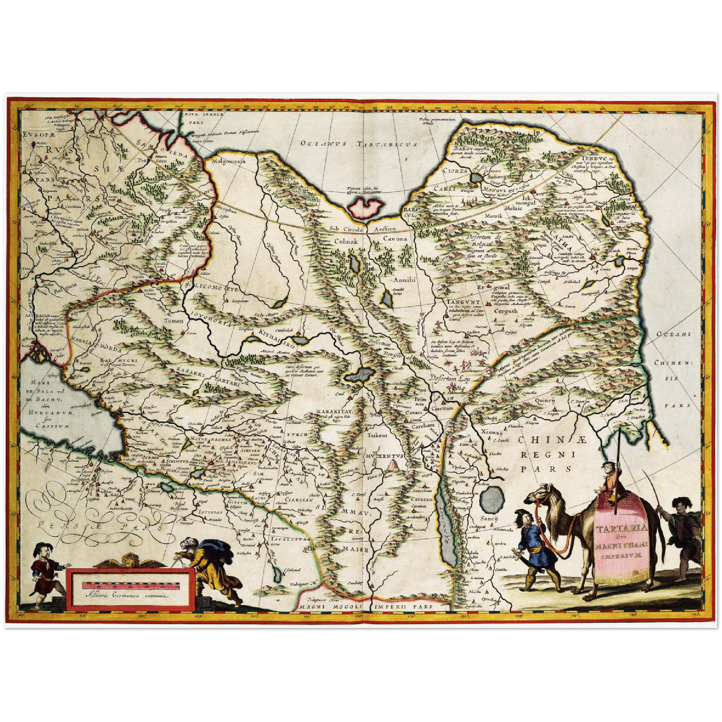 Historische Landkarte Sibirien um 1690