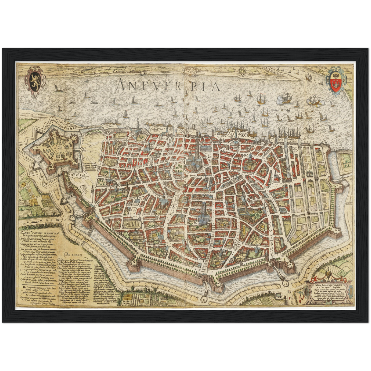 Historische Stadtansicht Antwerpen um 1620