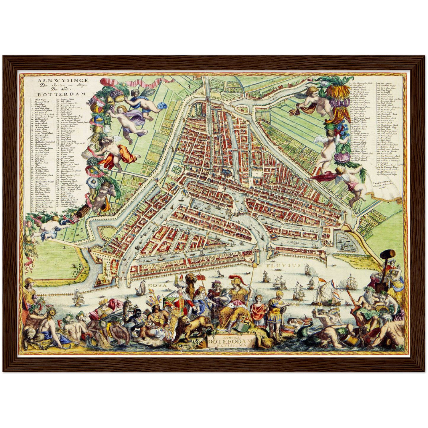 Historischer Stadtplan Rotterdam um 1689