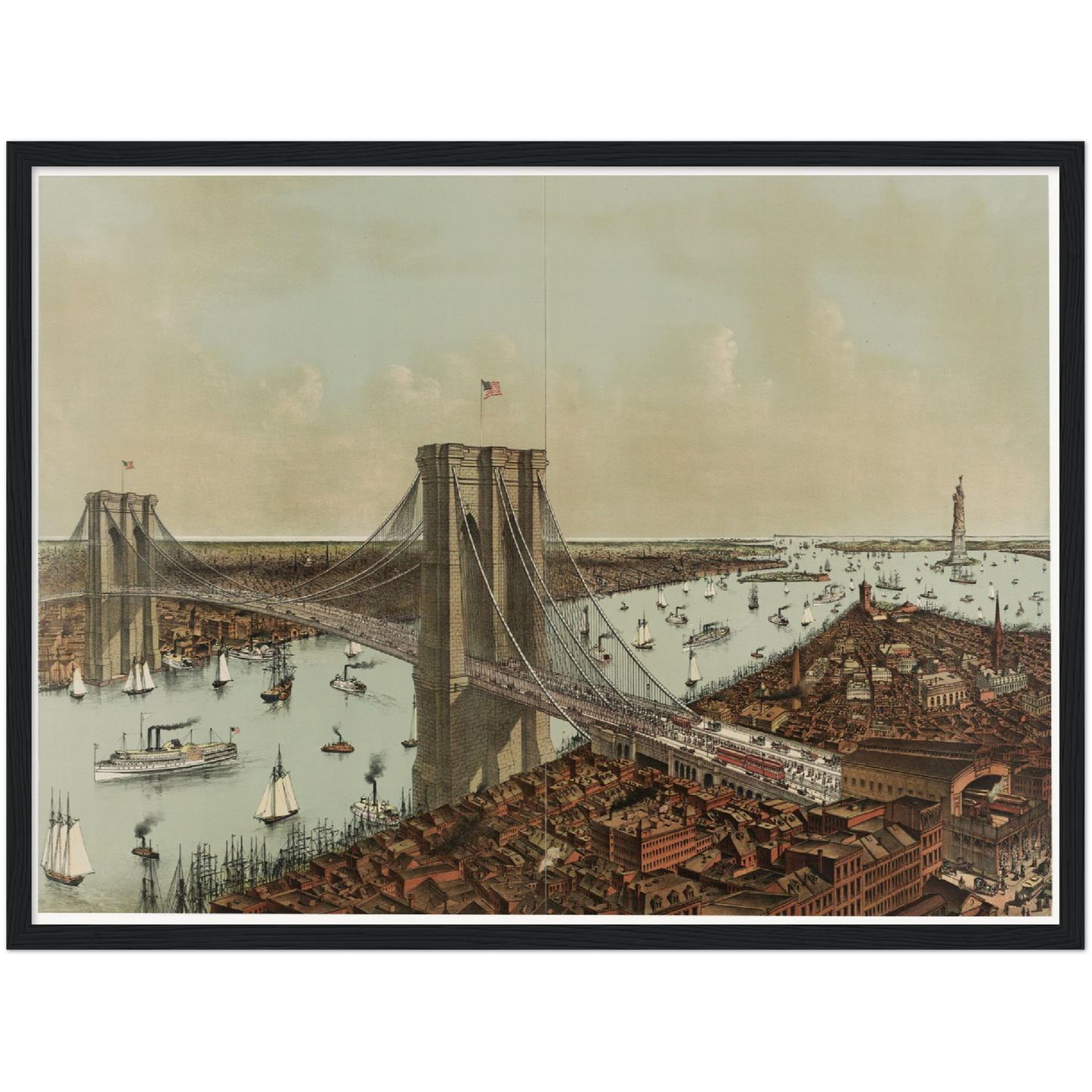 Historical city map Test product horizontal 3 sizes