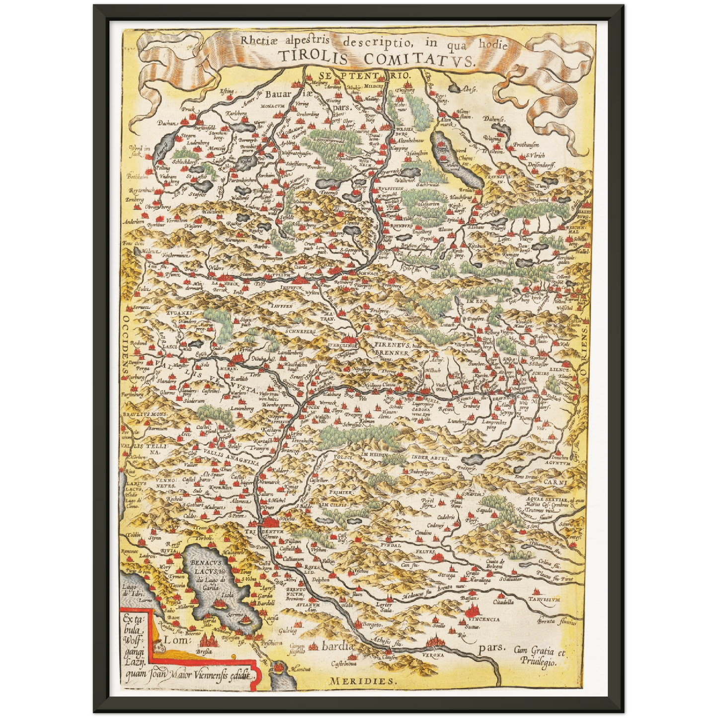Historical city map Test product horizontal 3 sizes