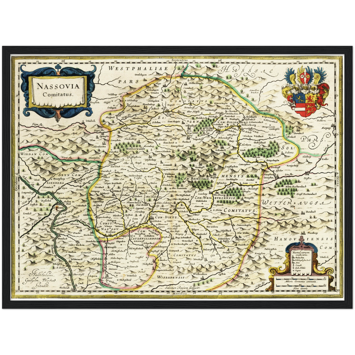 Historical city map Test product horizontal 3 sizes