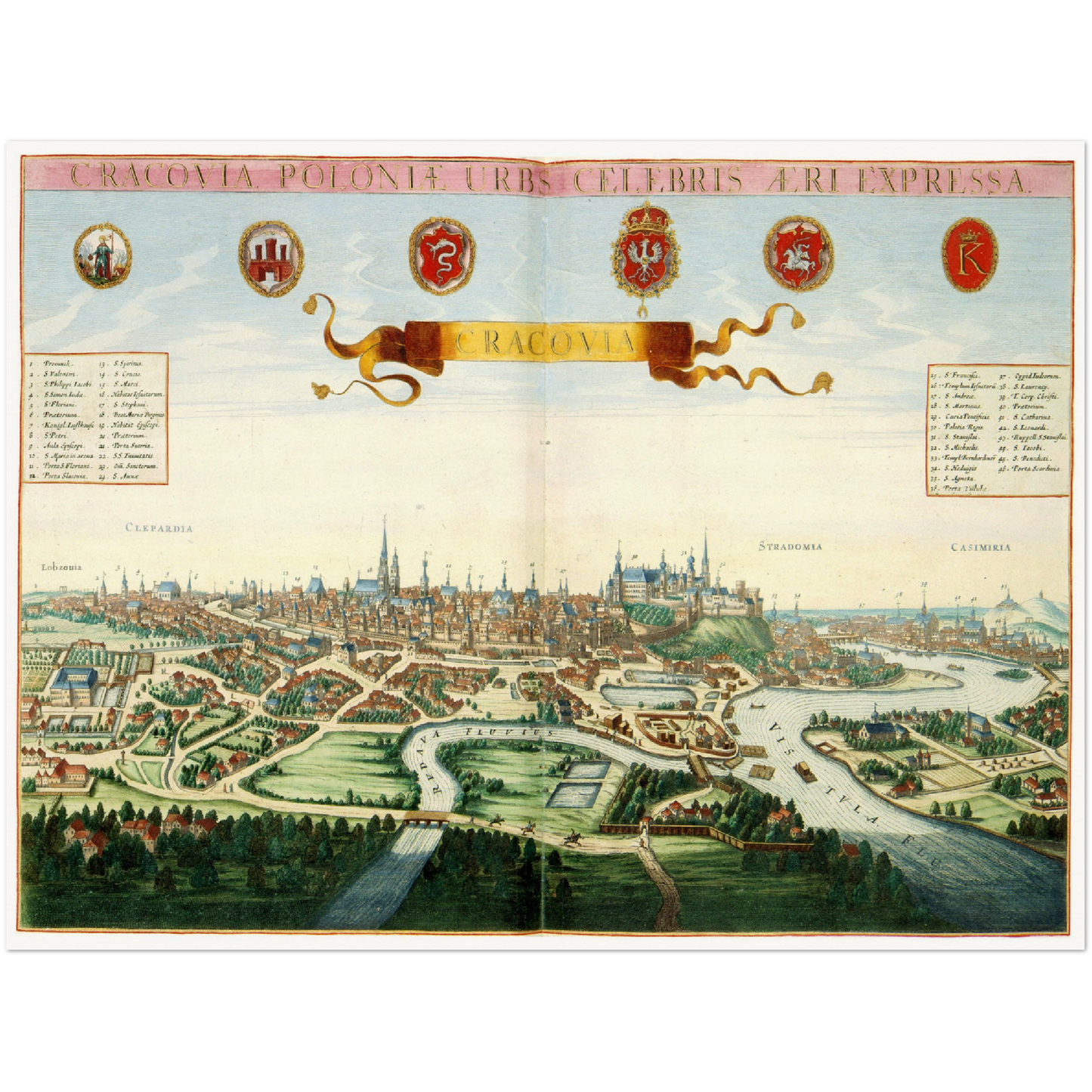 Historical city map Test product horizontal 3 sizes