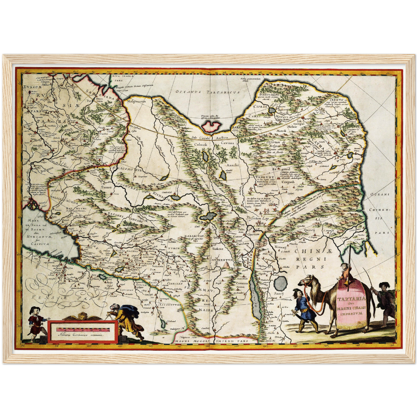 Historische Landkarte Sibirien um 1690