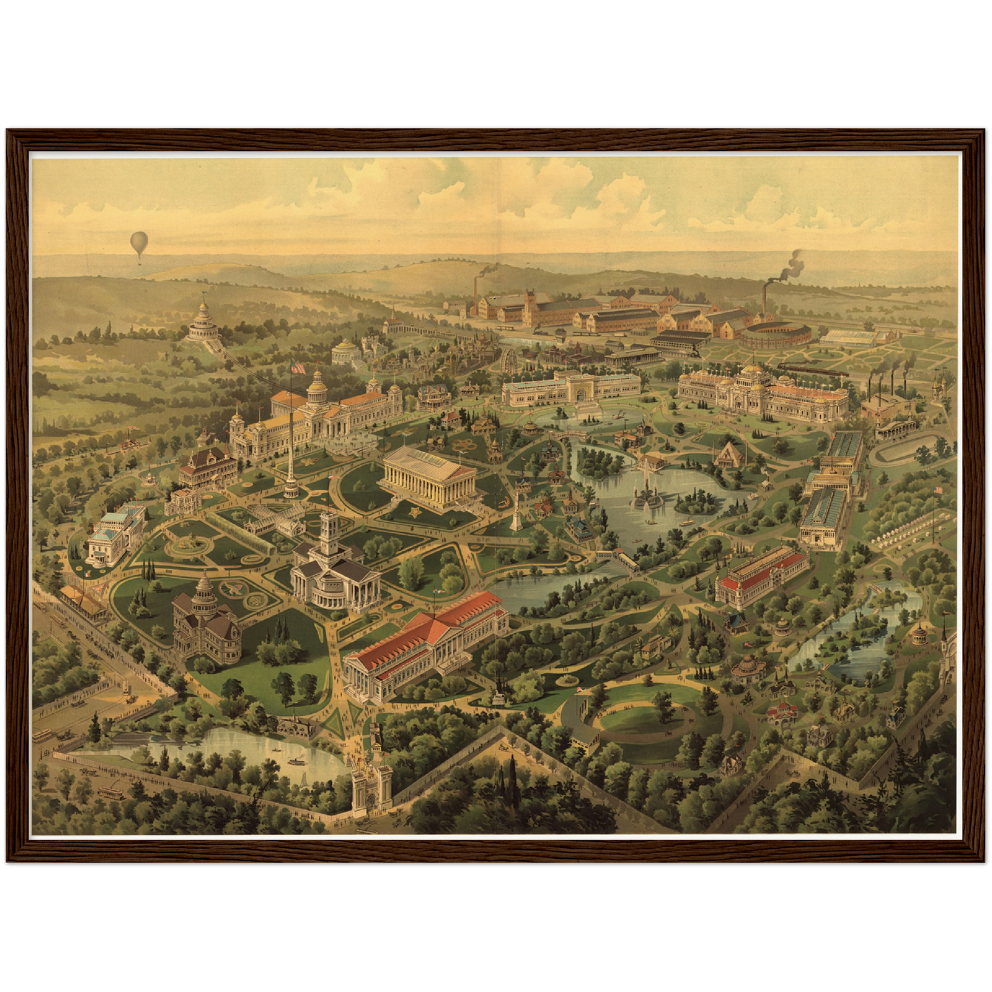 Historische Stadtansicht Nashville um 1897
