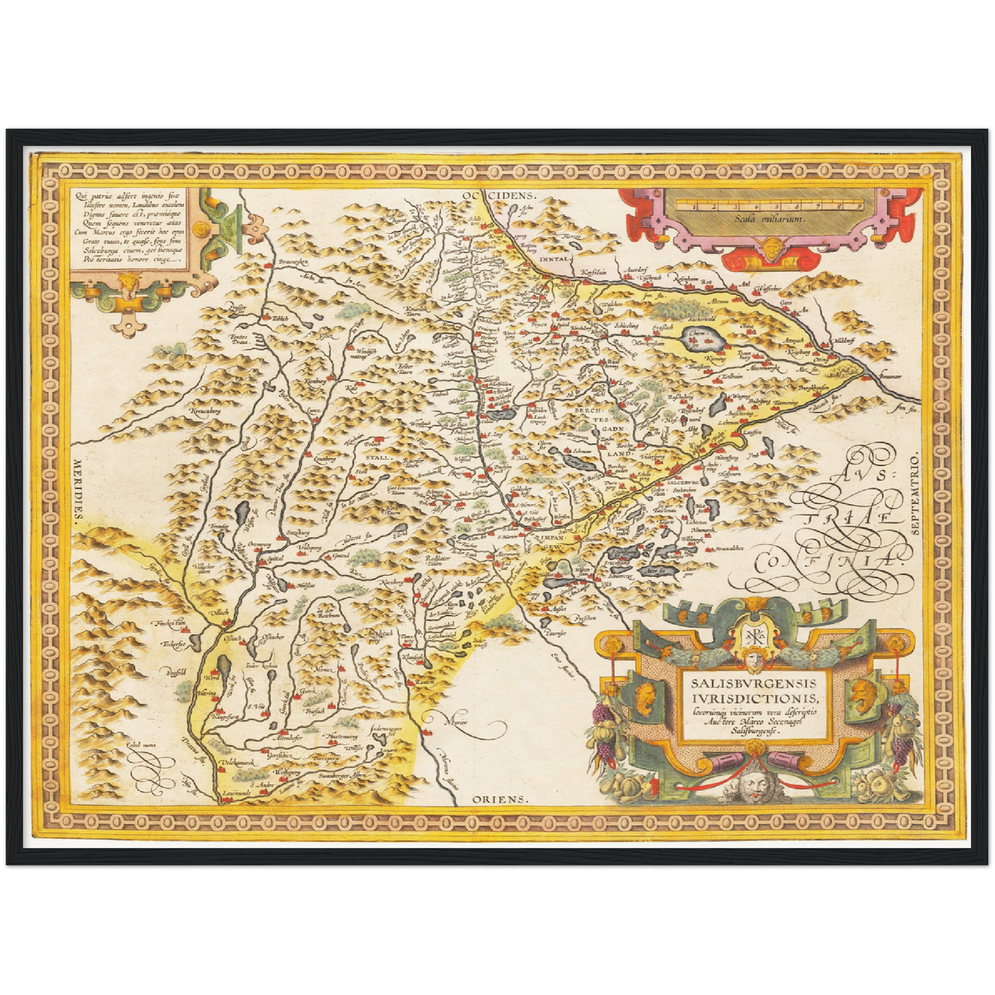 Historical city map Test product horizontal 3 sizes