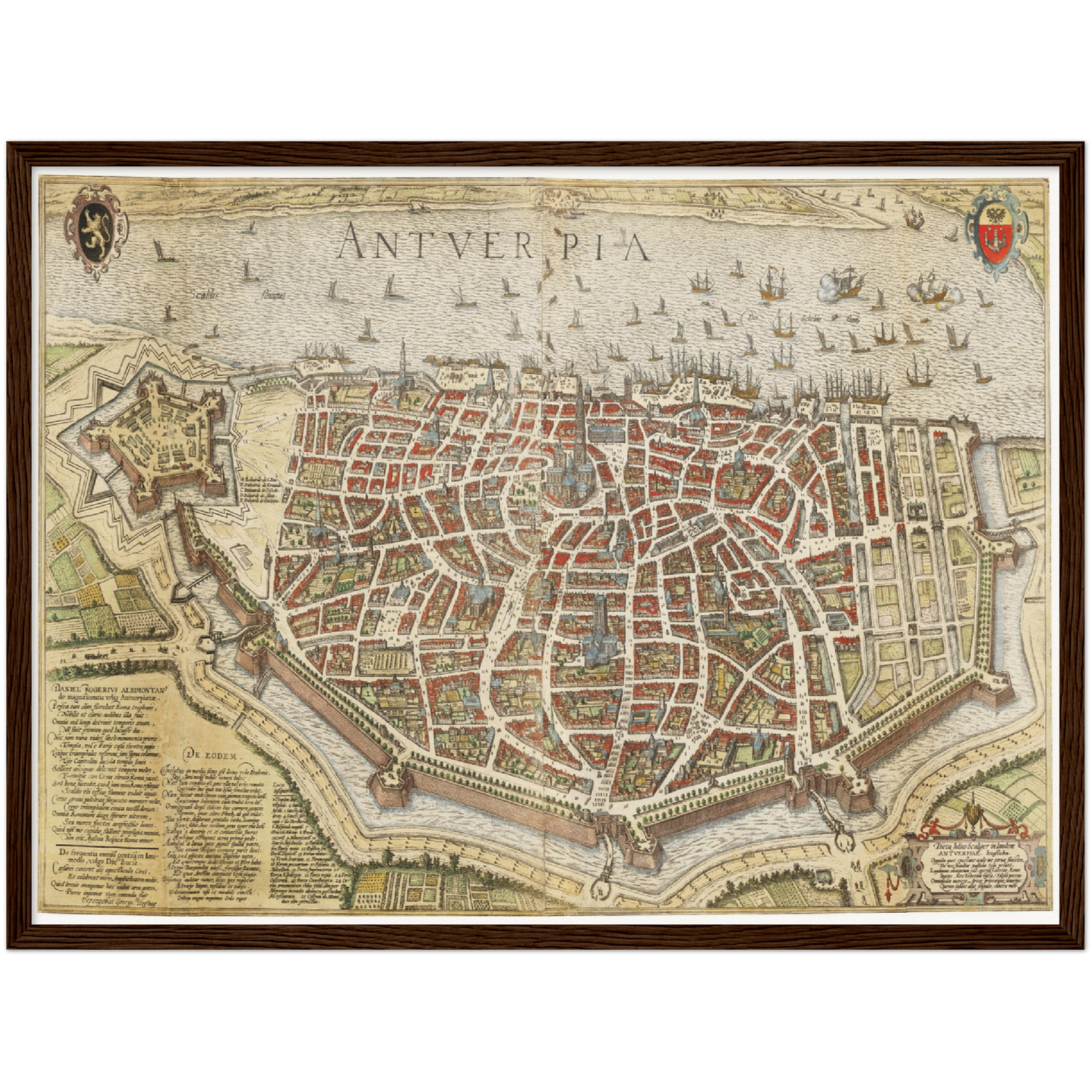 Historische Stadtansicht Antwerpen um 1620