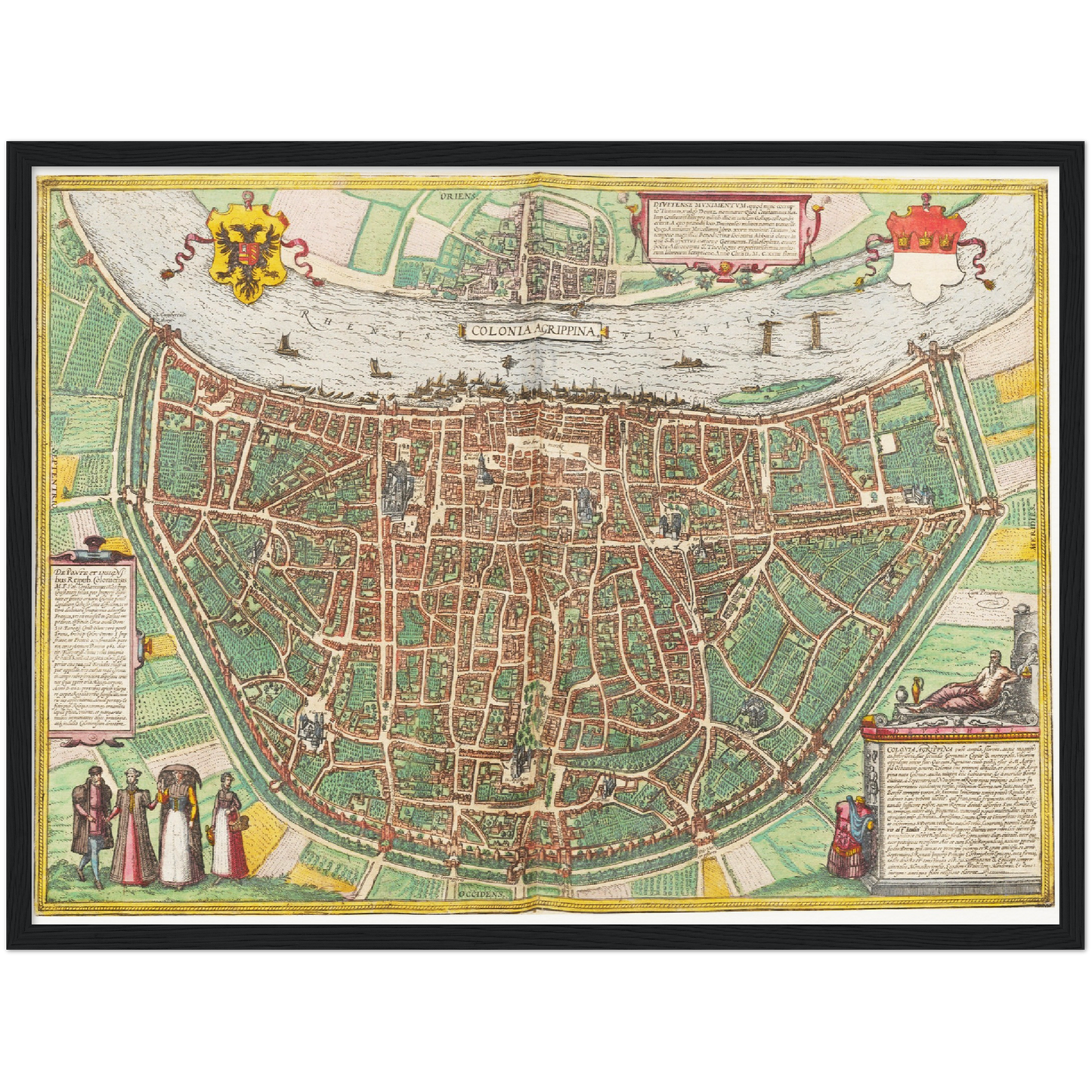Historischer Stadtplan Köln um 1570