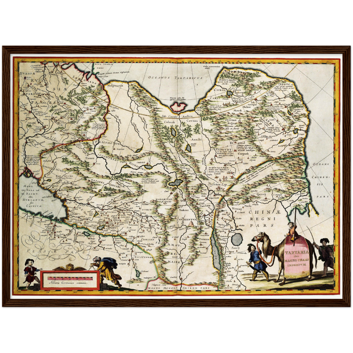 Historische Landkarte Sibirien um 1690