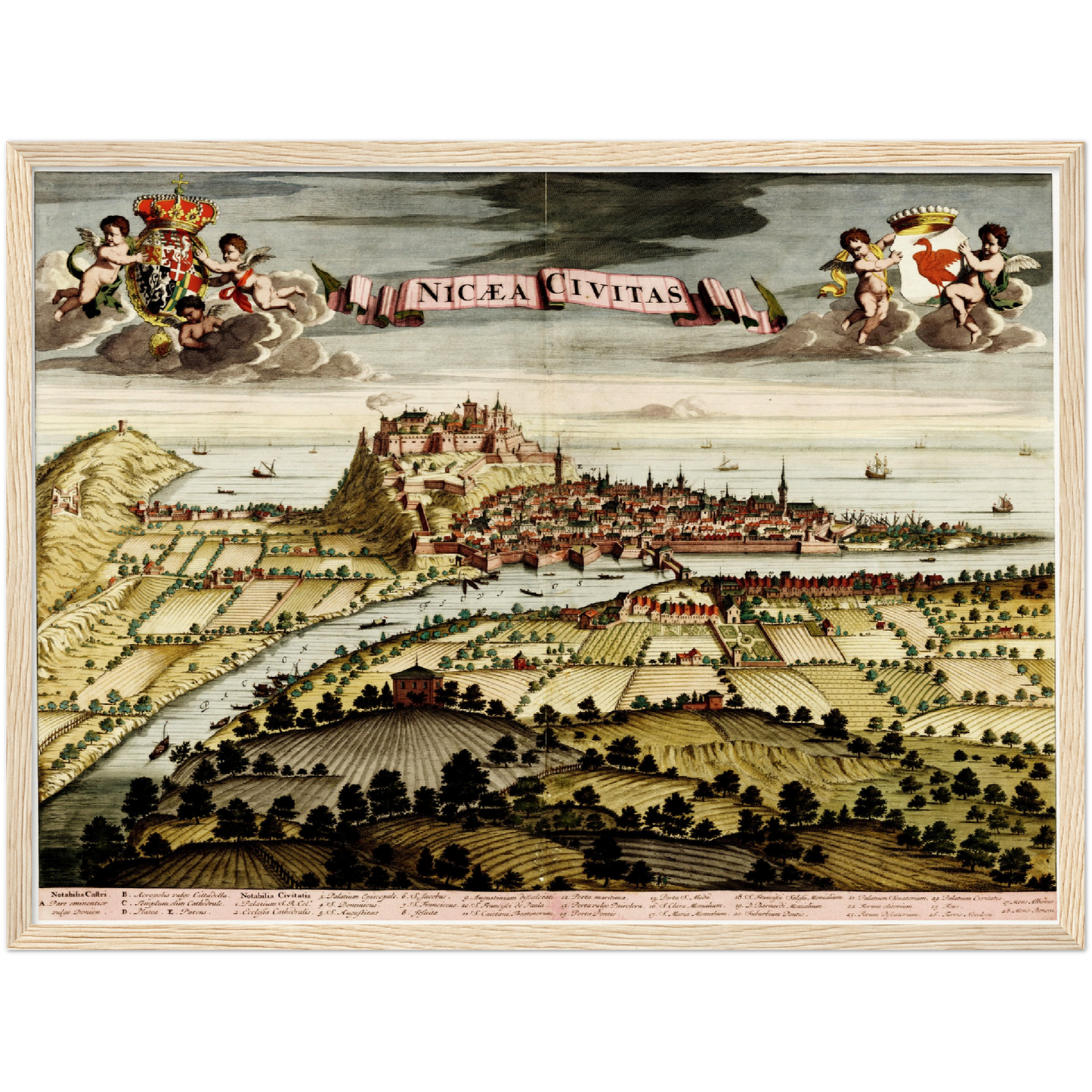 Historical city map Test product horizontal 3 sizes