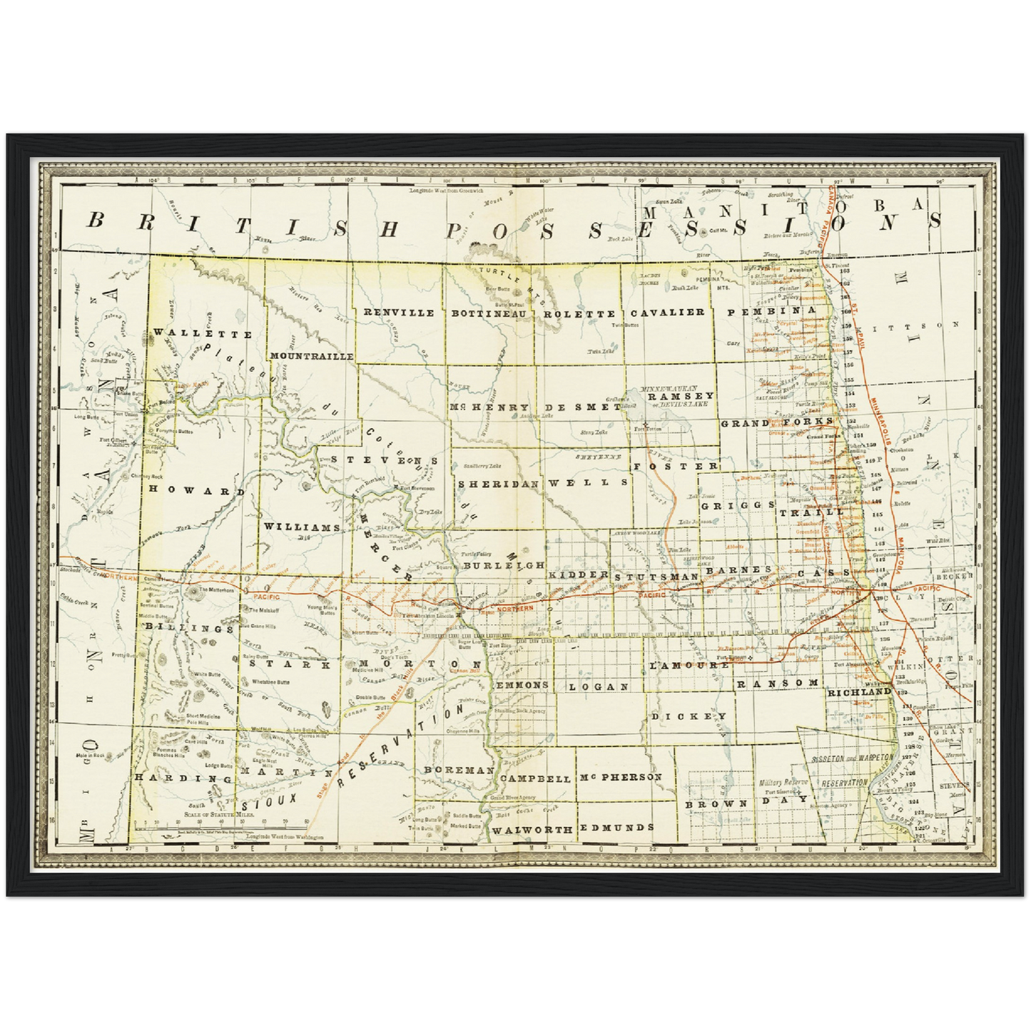 Historical city map Test product horizontal 3 sizes