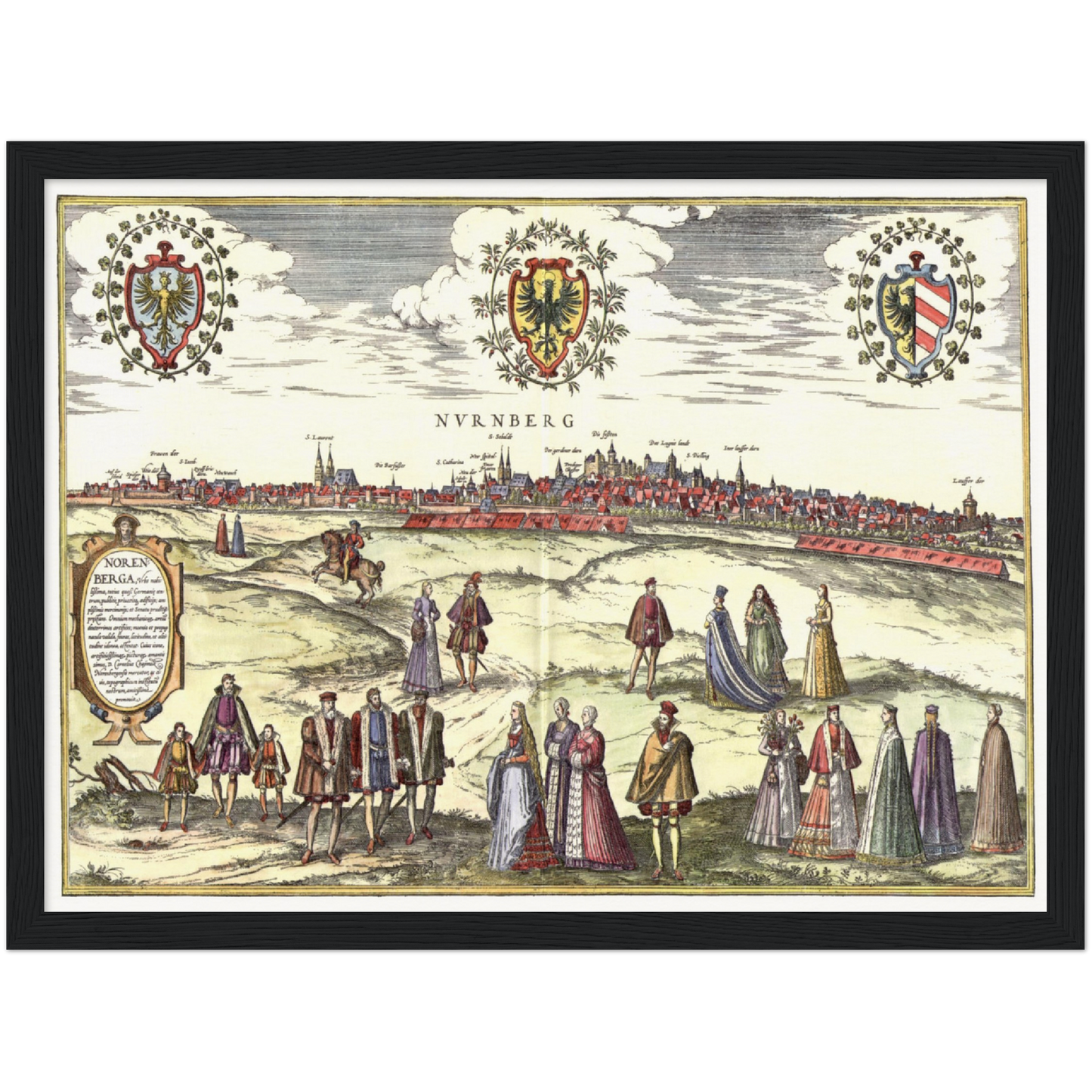 Historical city map Test product horizontal 3 sizes