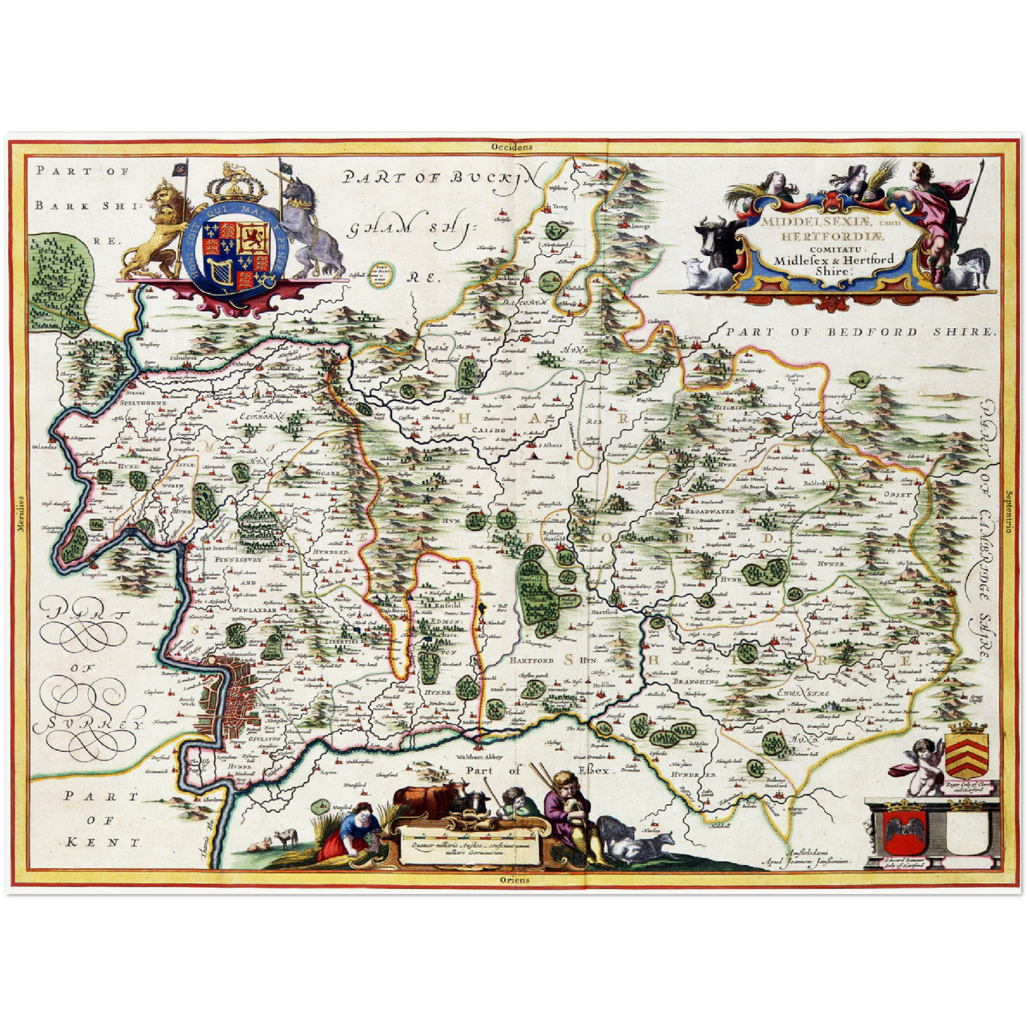 Historical city map Test product horizontal 3 sizes