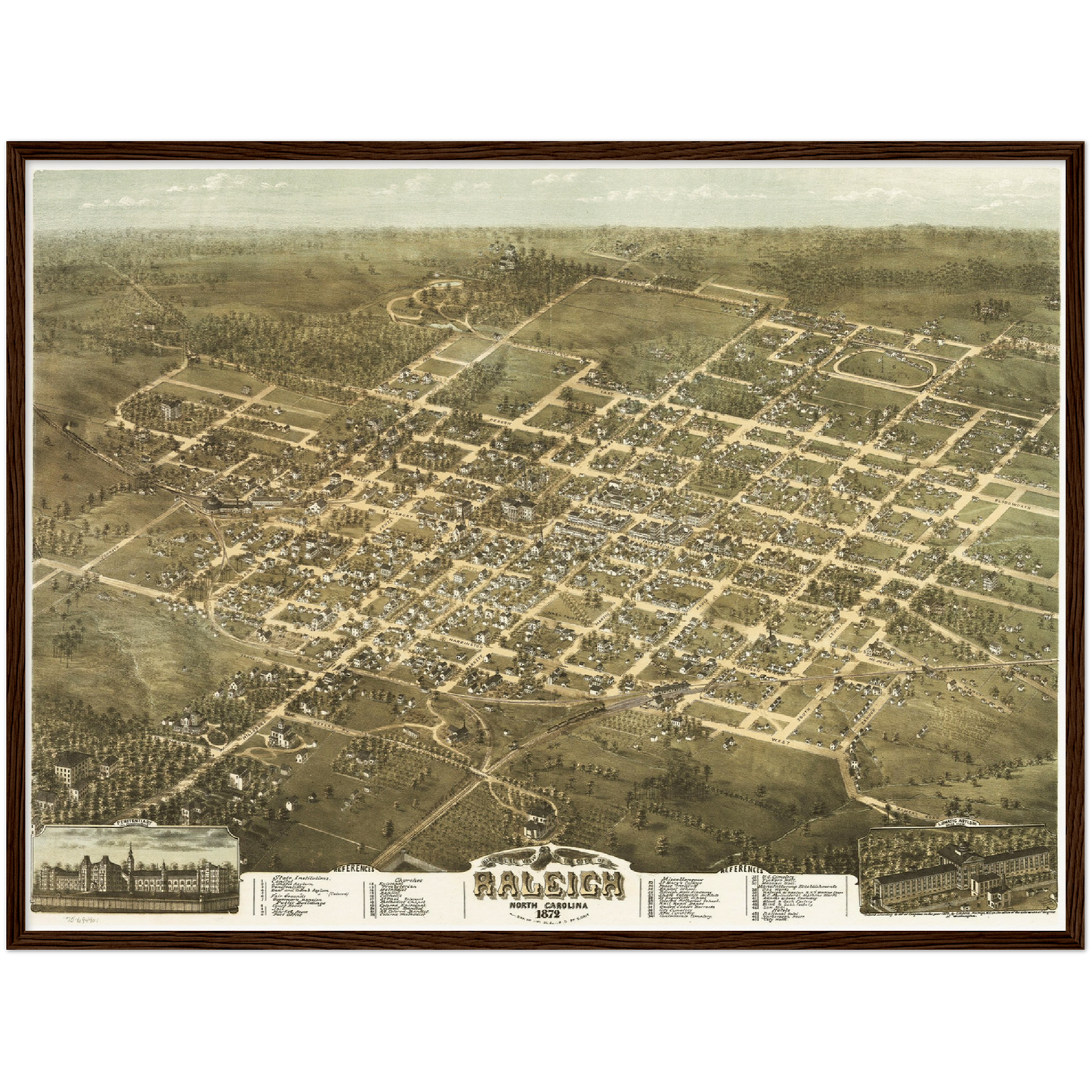 Historical city map Test product horizontal 3 sizes