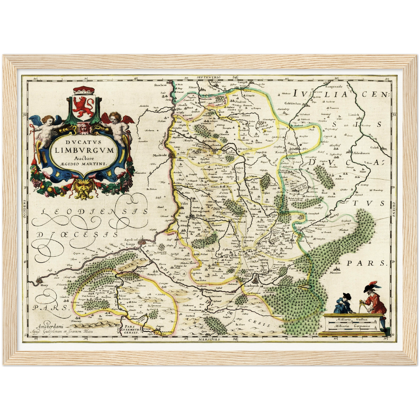 Historische Landkarte Limburg um 1647