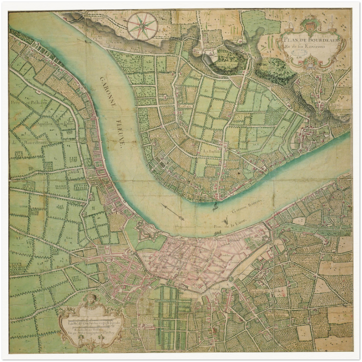 Historical city map Test product horizontal 3 sizes