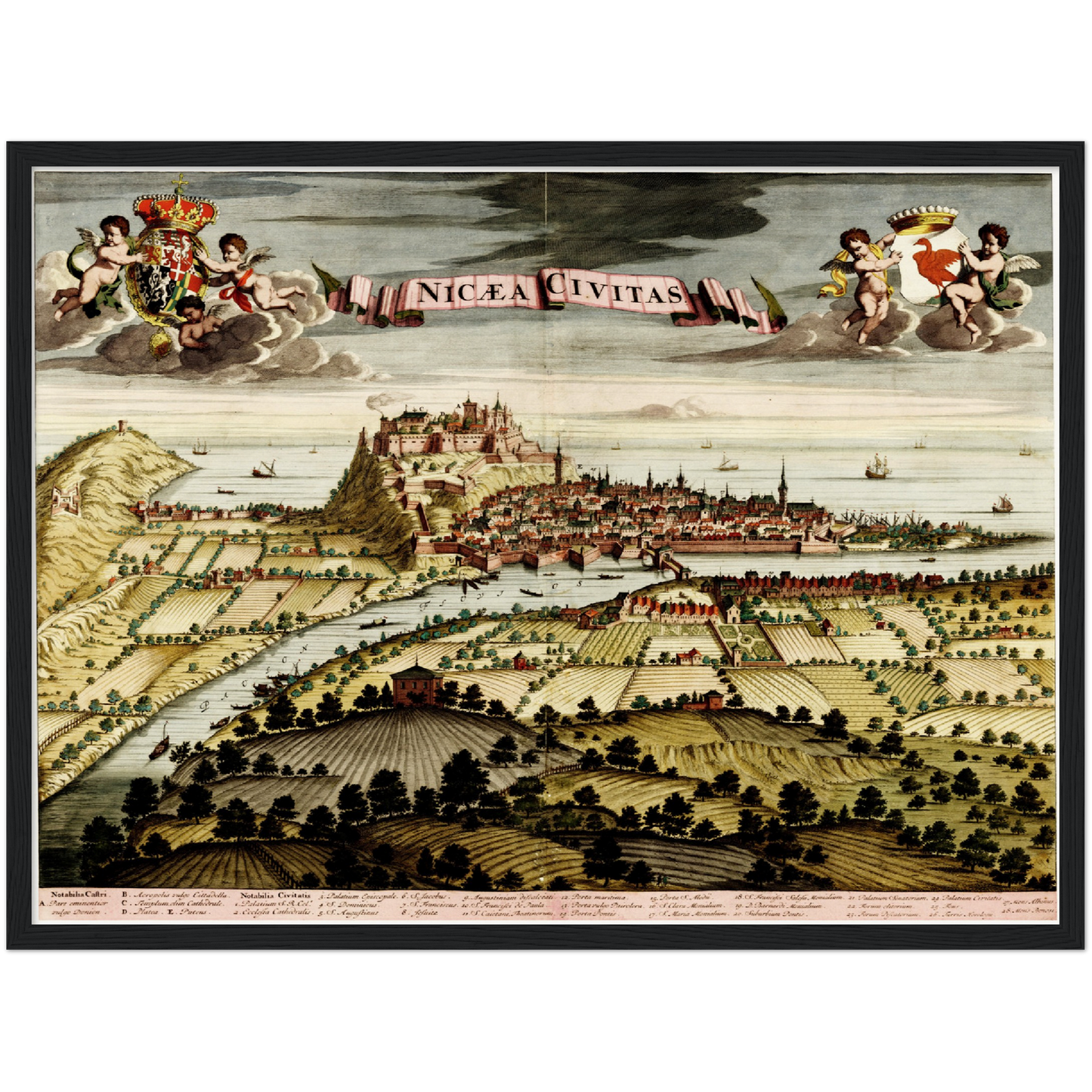 Historical city map Test product horizontal 3 sizes