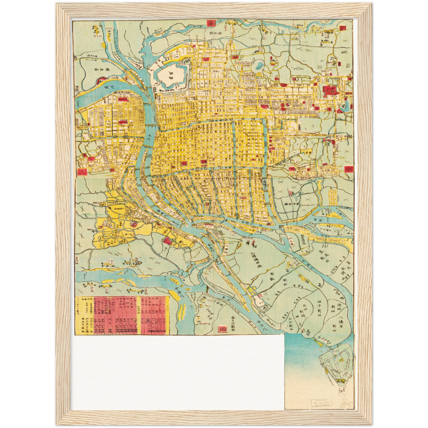Historical city map Test product horizontal 3 sizes