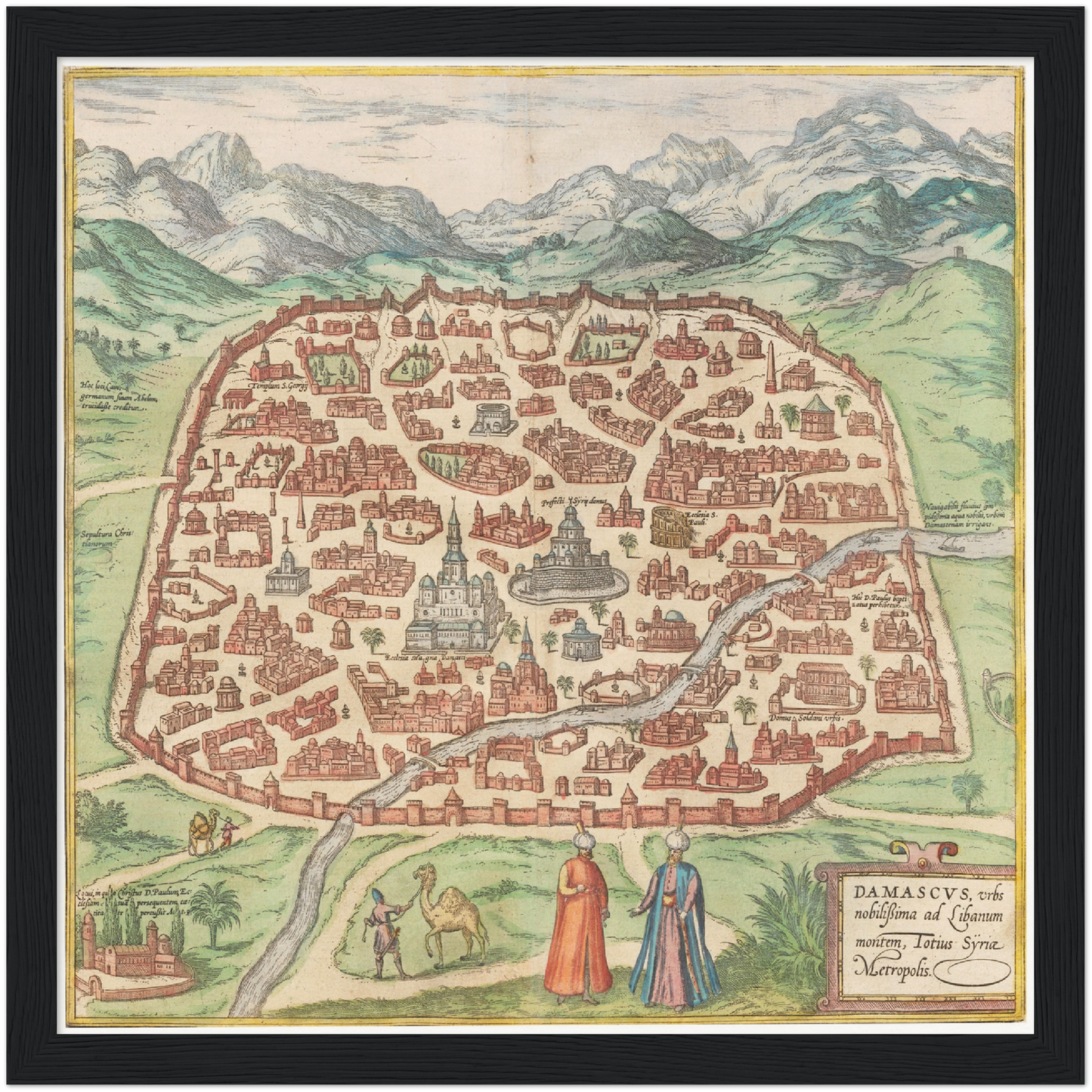 Historical city map Test product horizontal 3 sizes