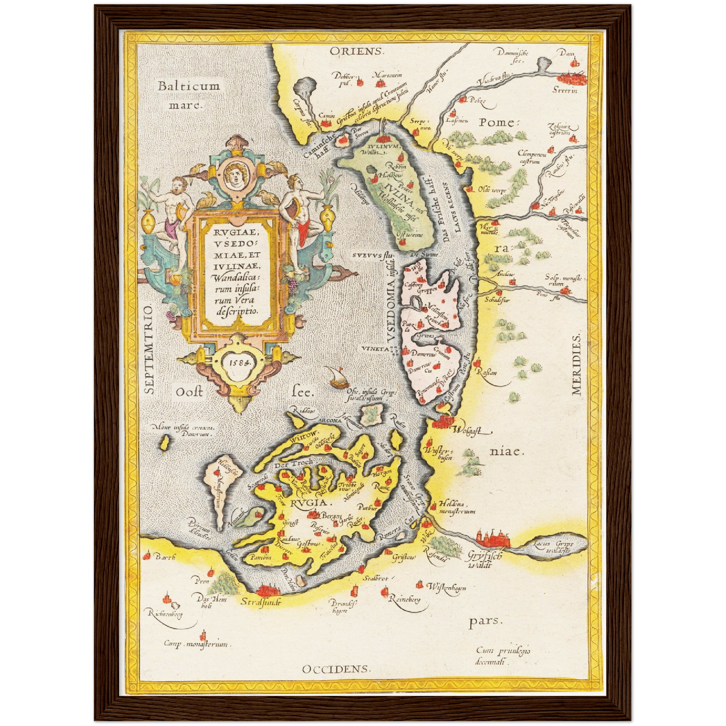 Historical city map Test product horizontal 3 sizes