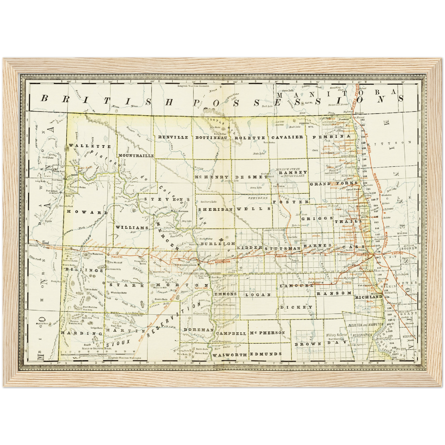 Historical city map Test product horizontal 3 sizes