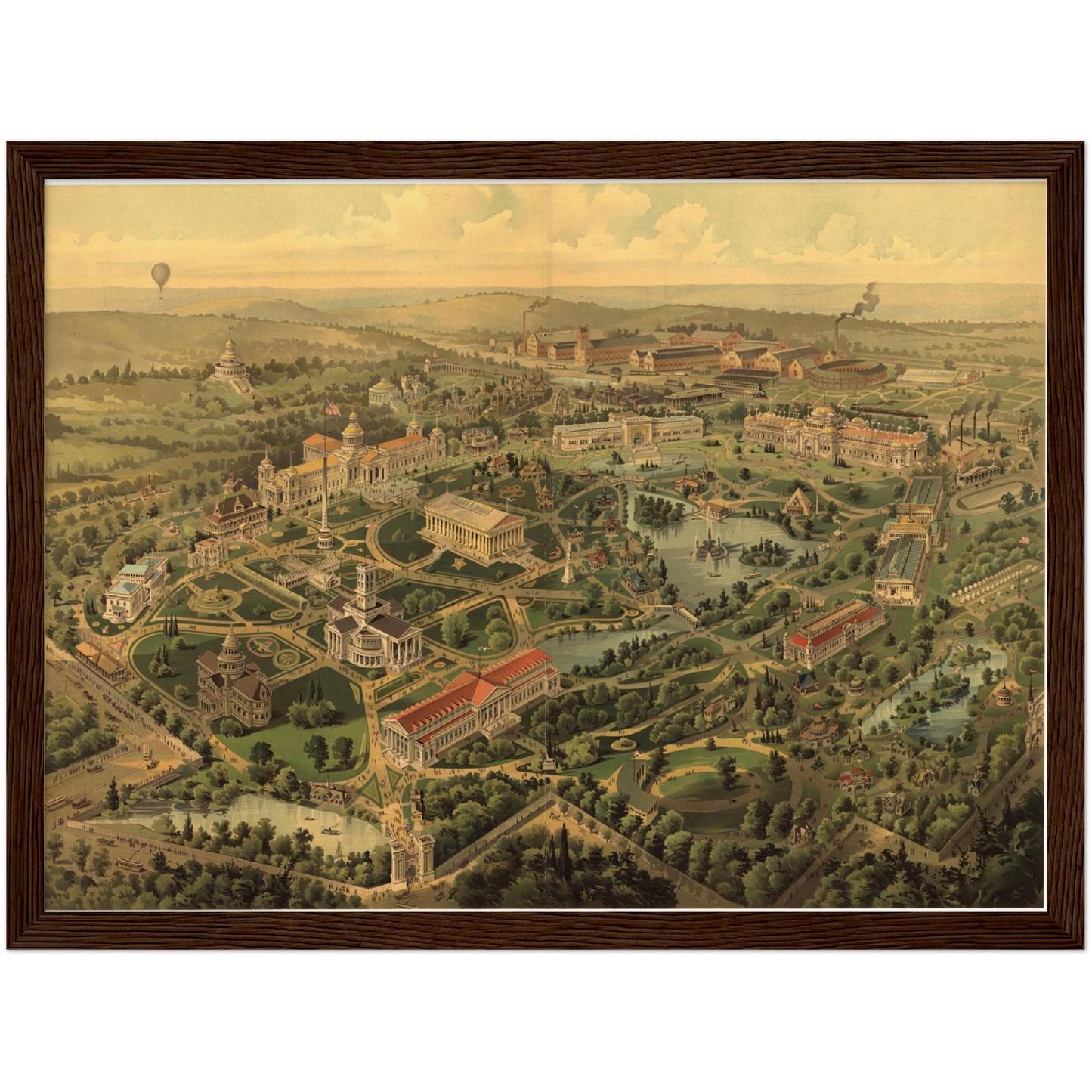 Historische Stadtansicht Nashville um 1897