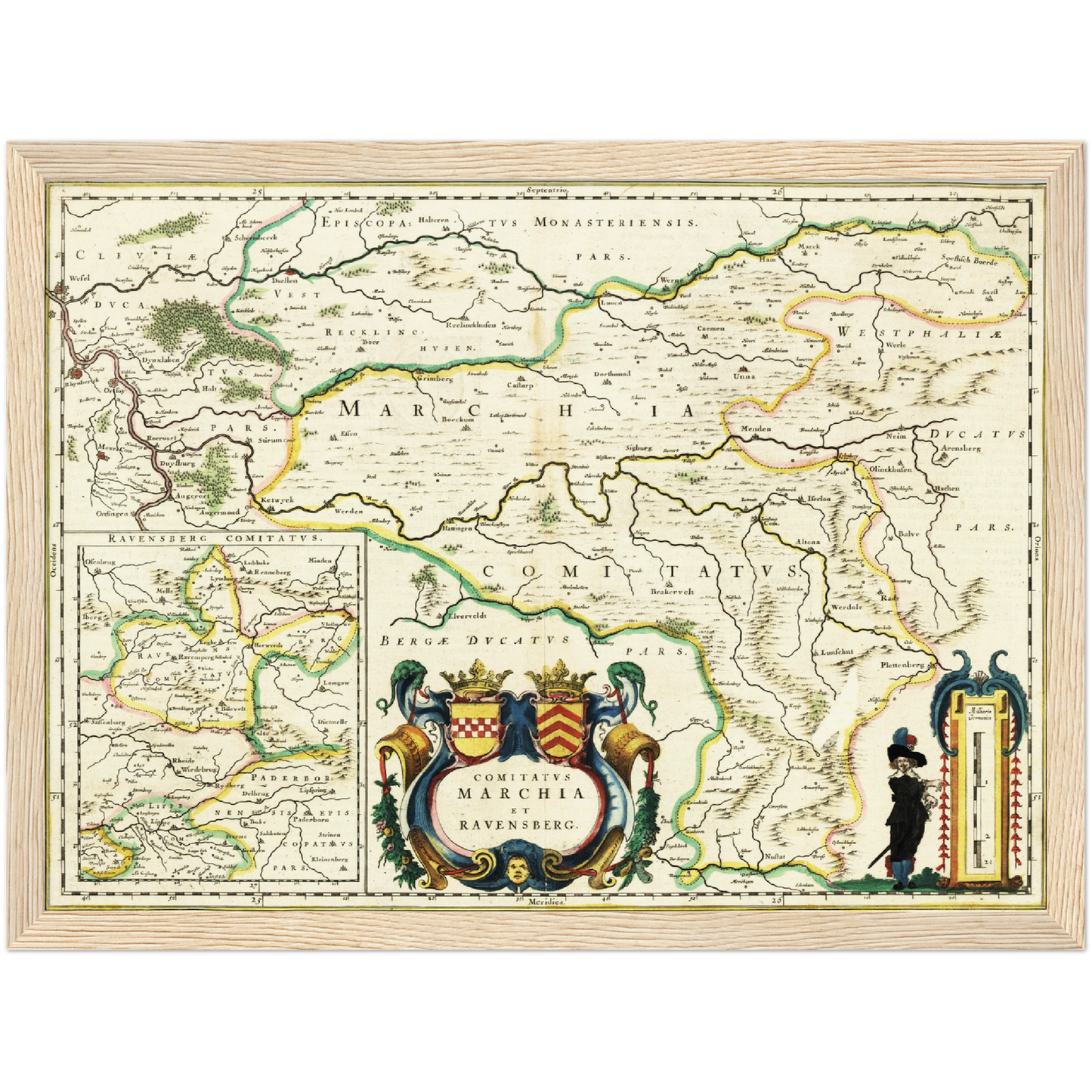 Historische Landkarte Ravensburg um 1647