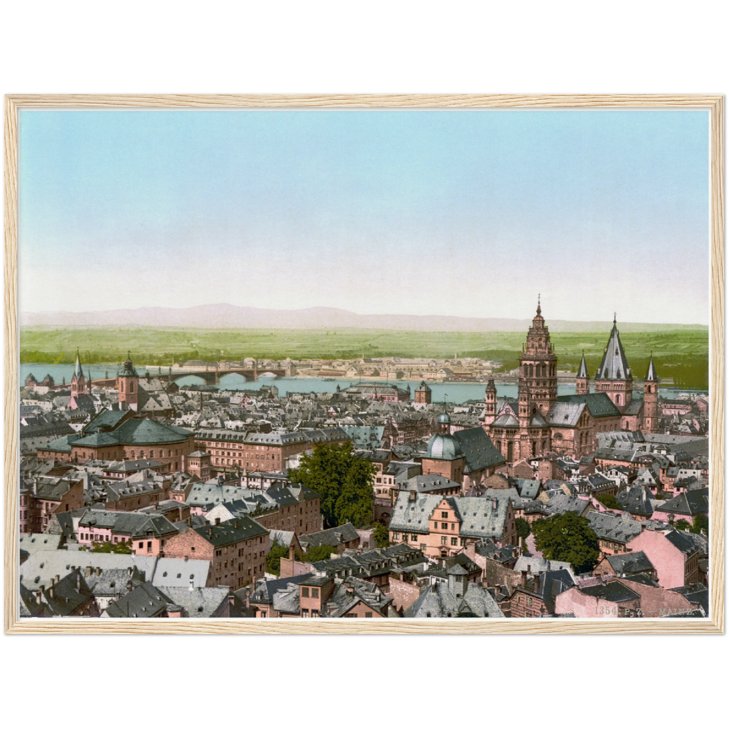 Historische Ansicht Mainz um 1890