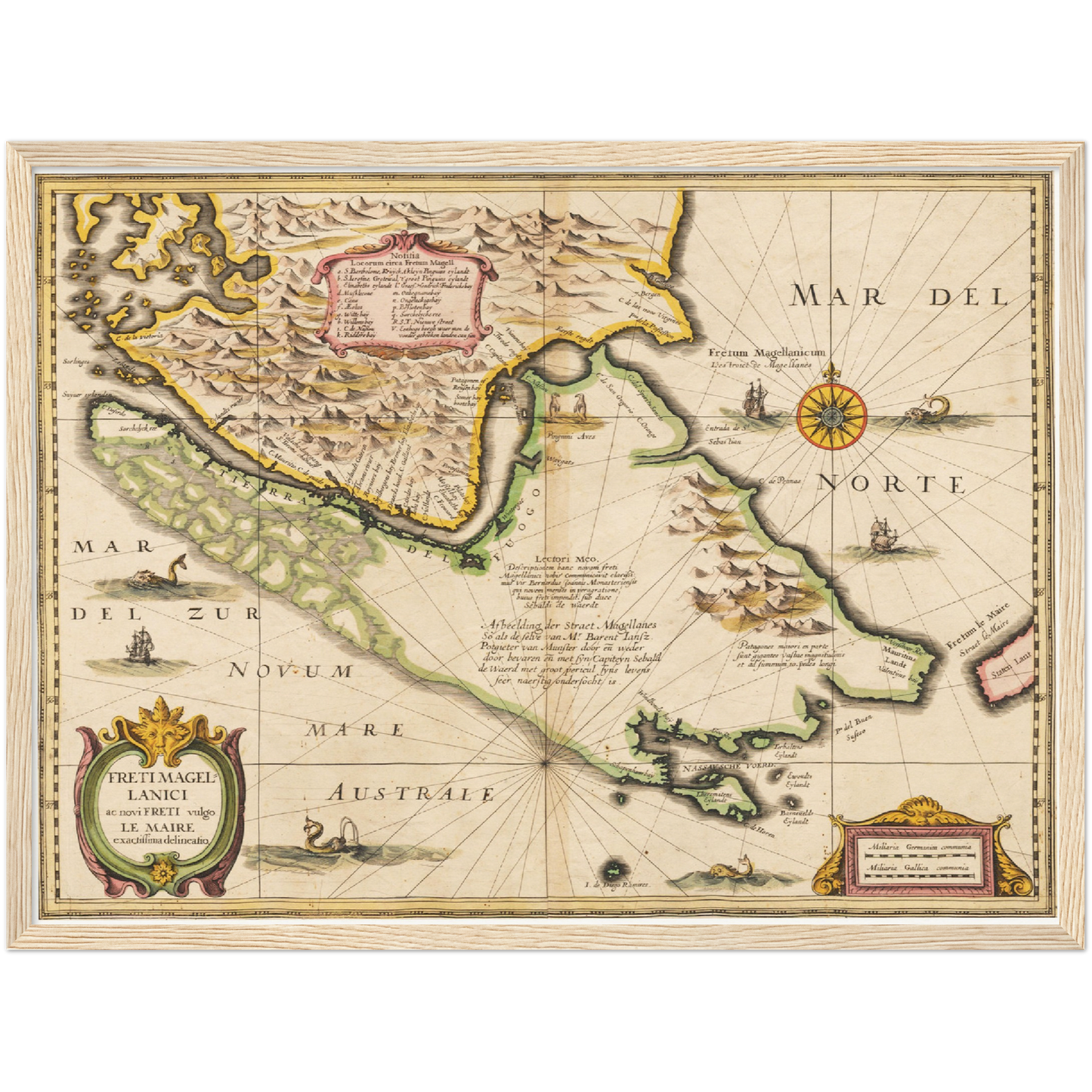 Historische Landkarte Kap Hoorn um 1635