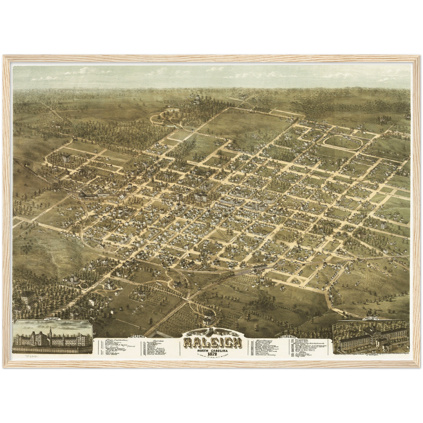 Historical city map Test product horizontal 3 sizes