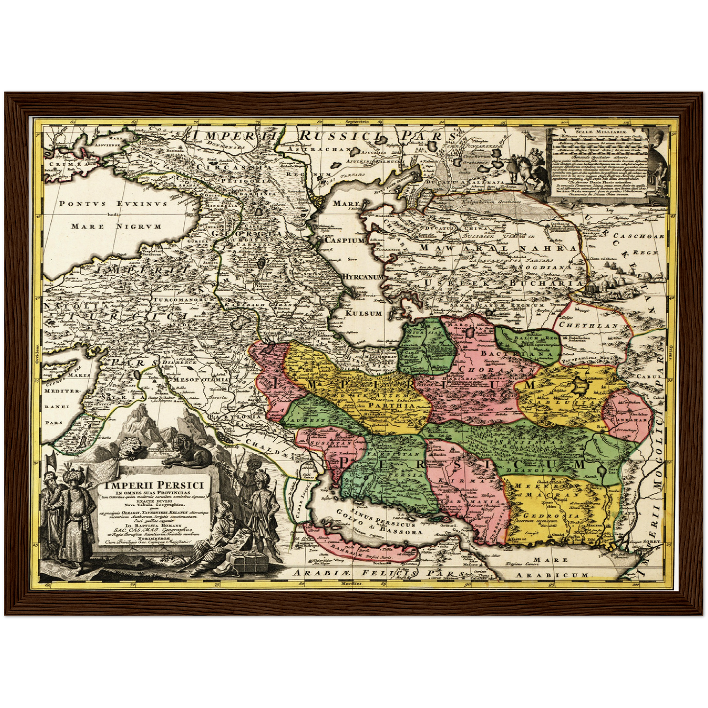 Historische Landkarte Persien um 1750