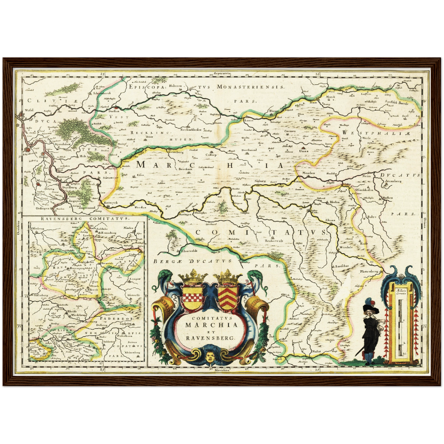 Historische Landkarte Ravensburg um 1647