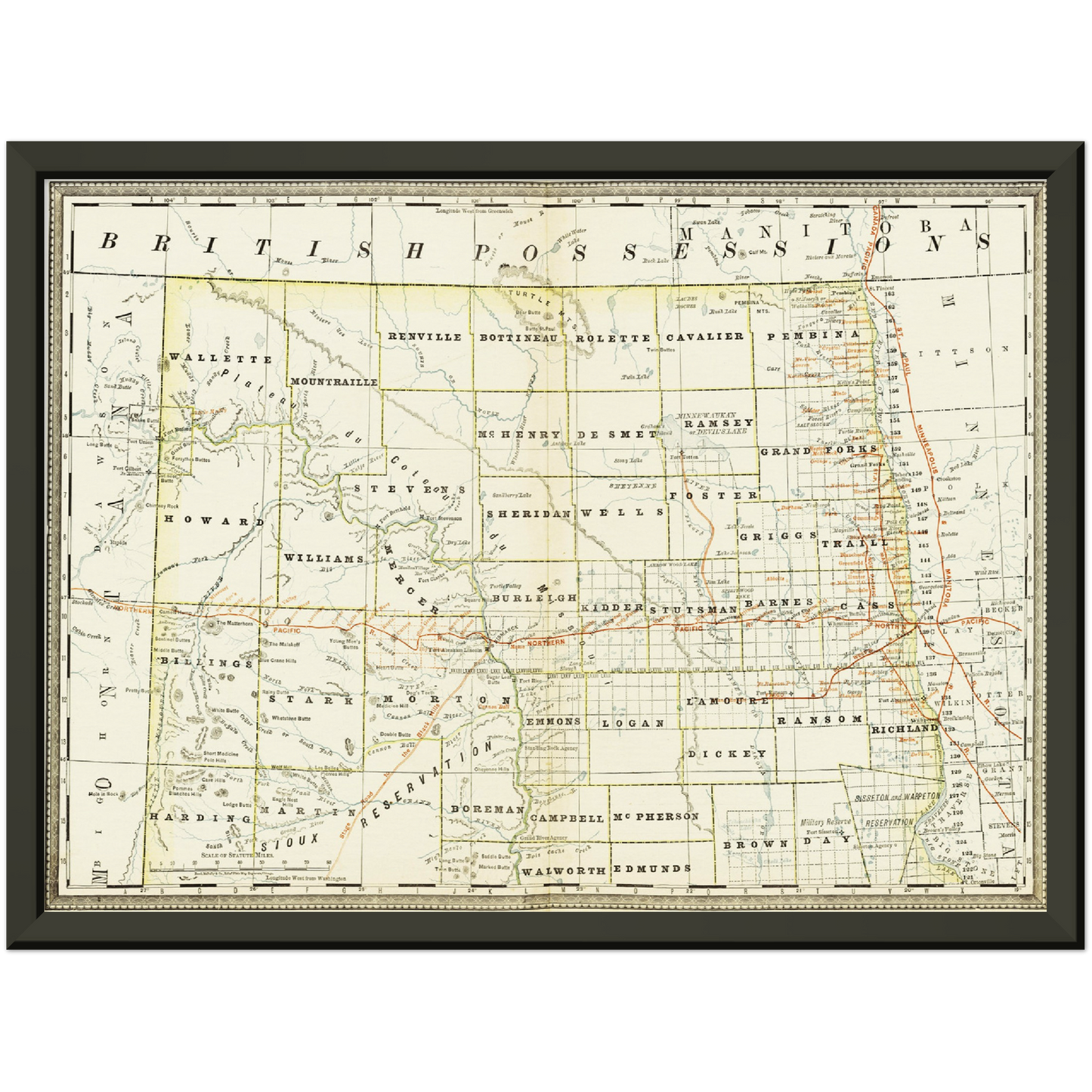 Historical city map Test product horizontal 3 sizes