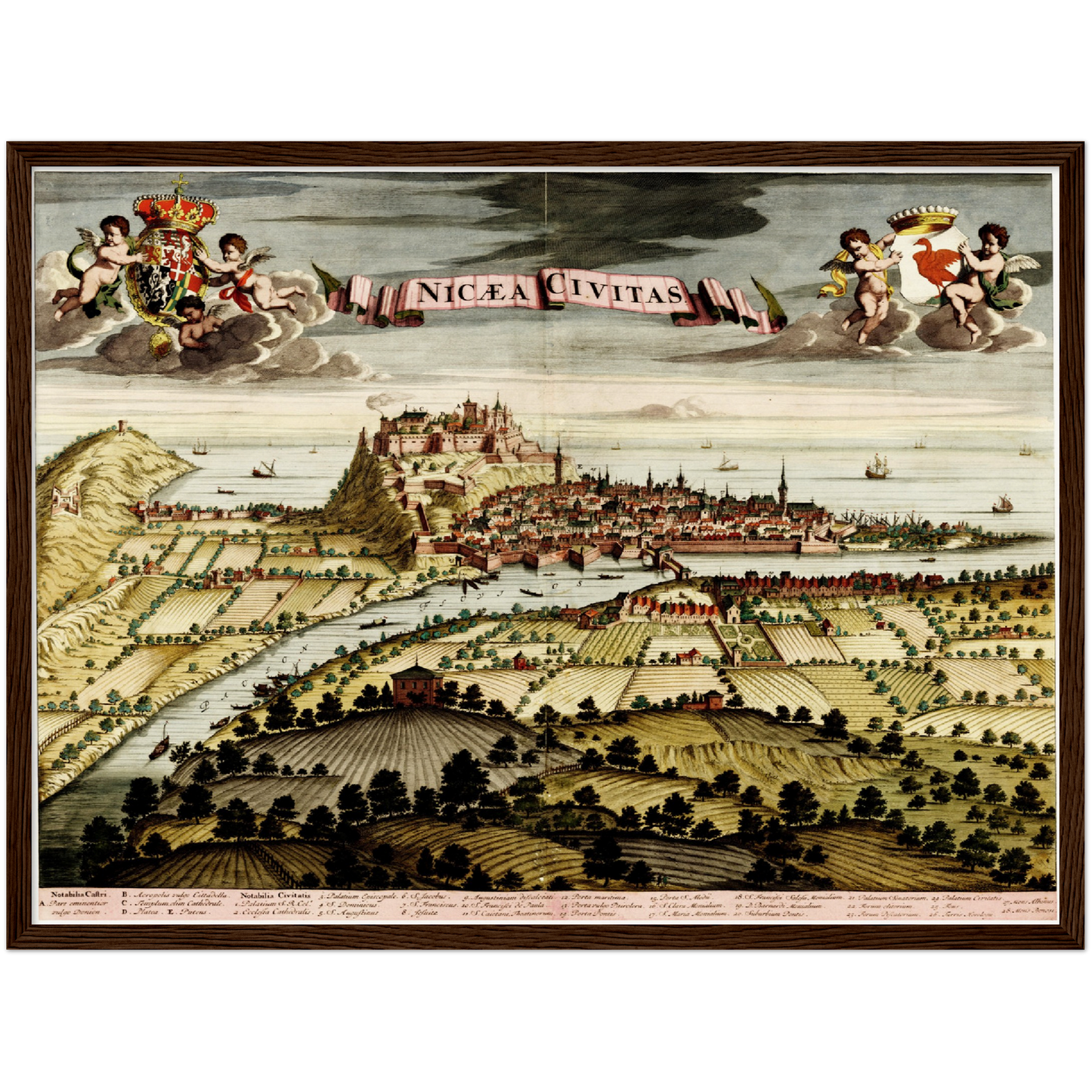 Historical city map Test product horizontal 3 sizes