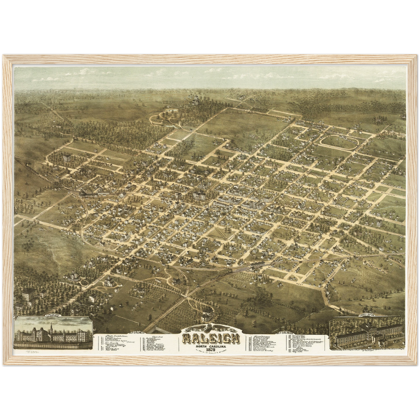 Historical city map Test product horizontal 3 sizes