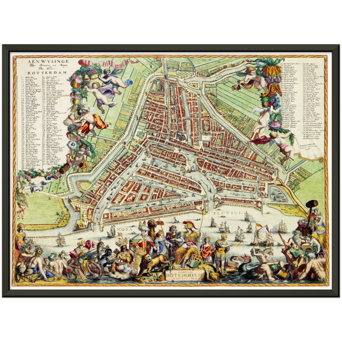 Historischer Stadtplan Rotterdam um 1689