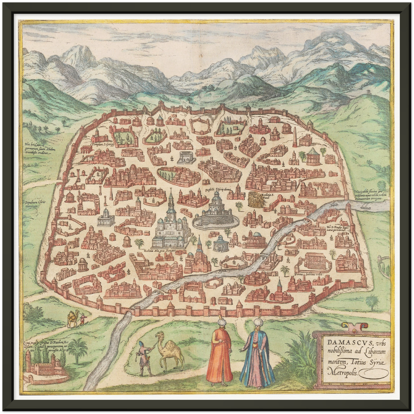 Historical city map Test product horizontal 3 sizes