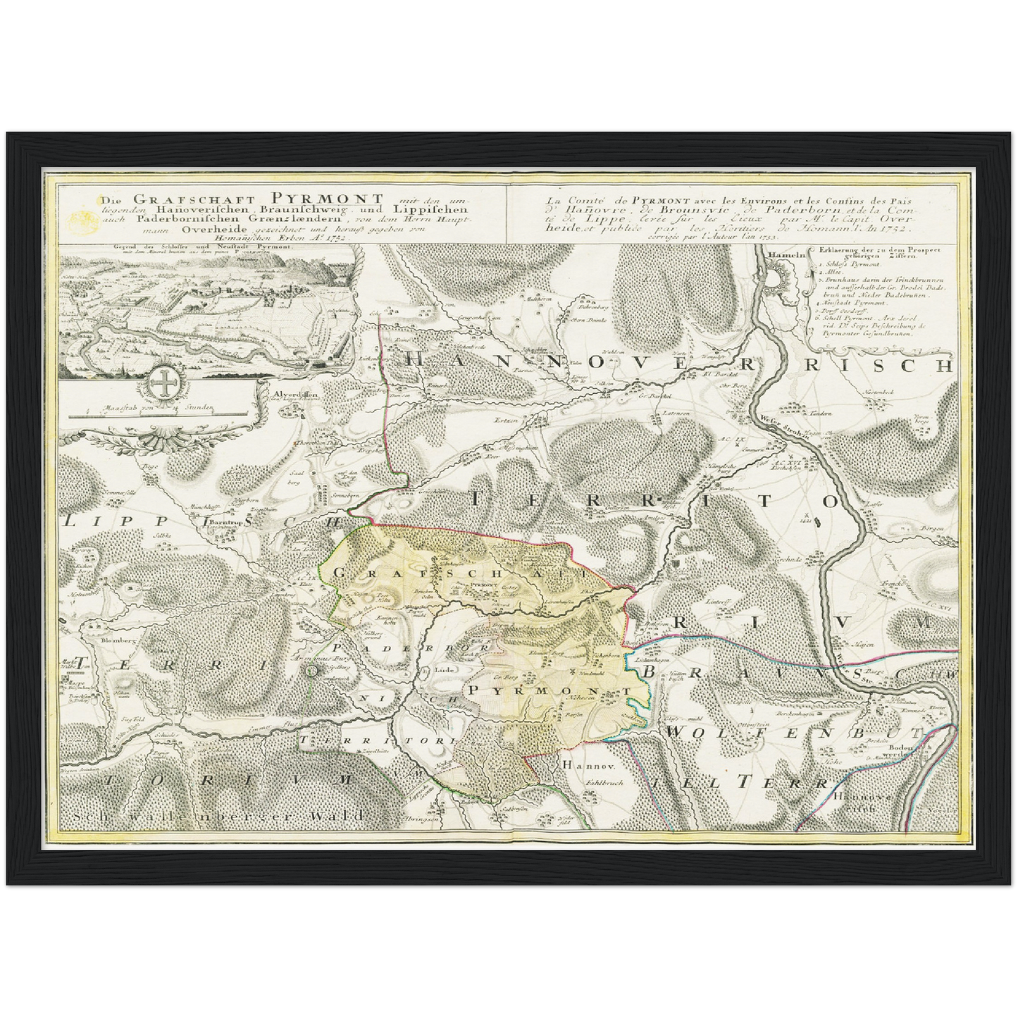 Historical city map  Test product horizontal 3 sizes