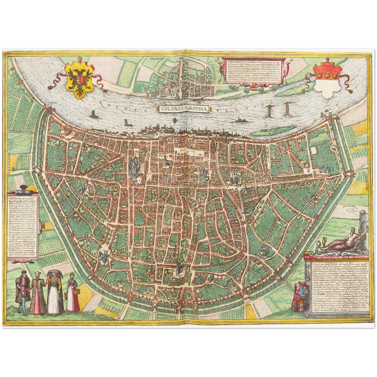 Historischer Stadtplan Köln um 1570