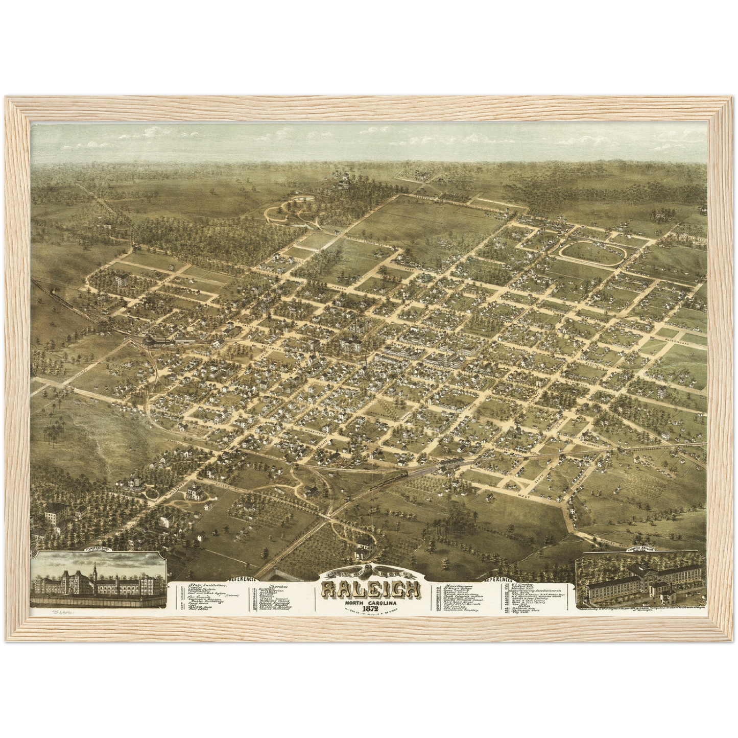 Historical city map Test product horizontal 3 sizes