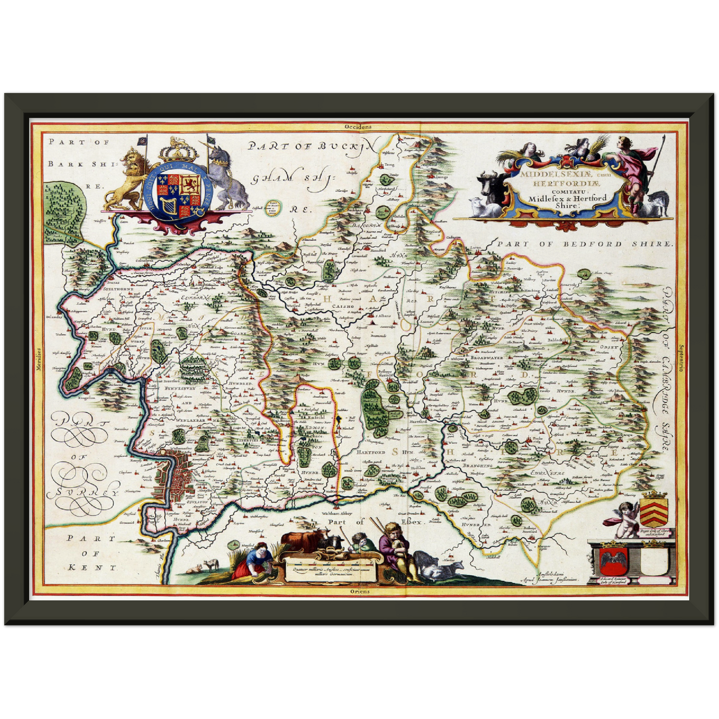 Historical city map Test product horizontal 3 sizes