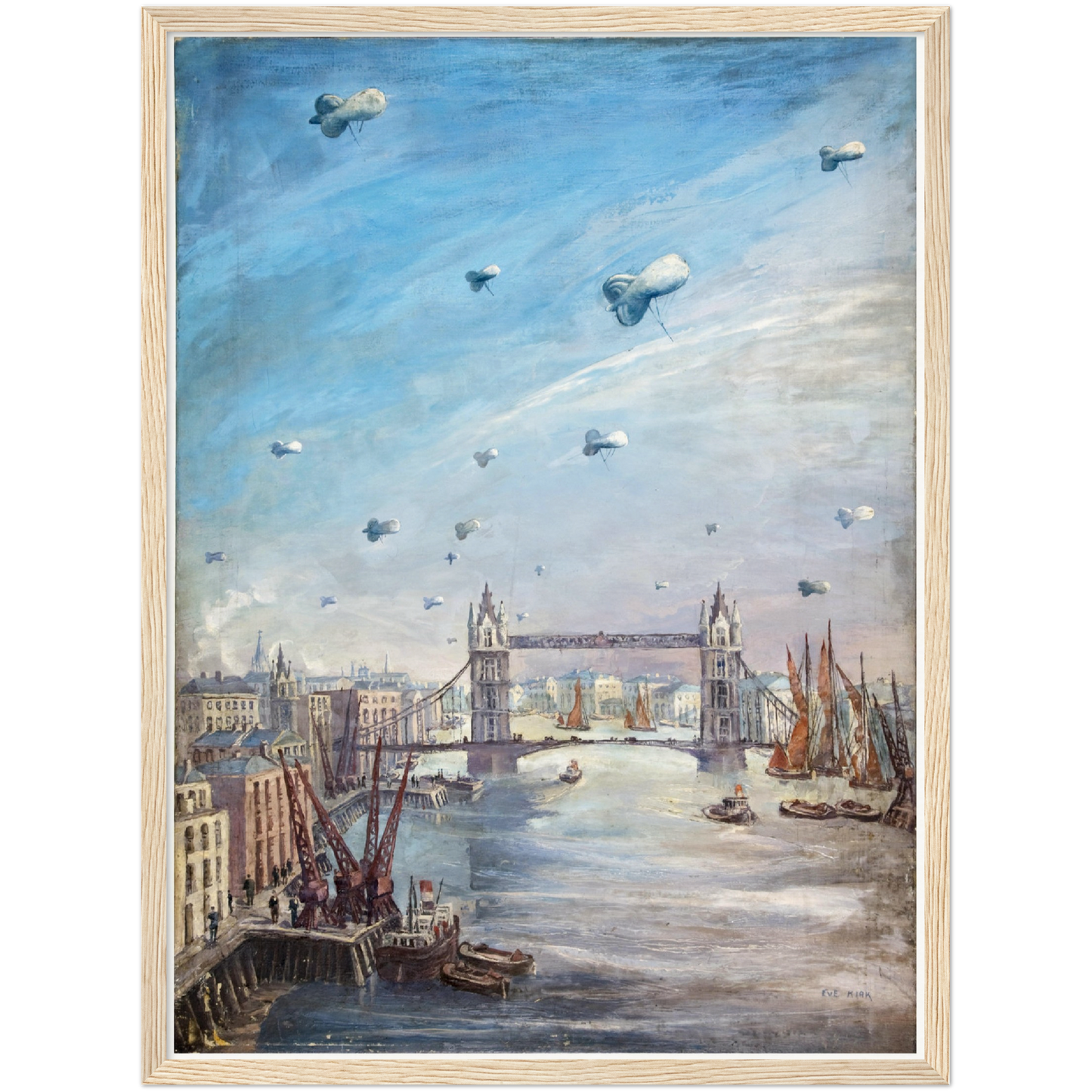 Historische Ansicht London Tower Bridge um 1939