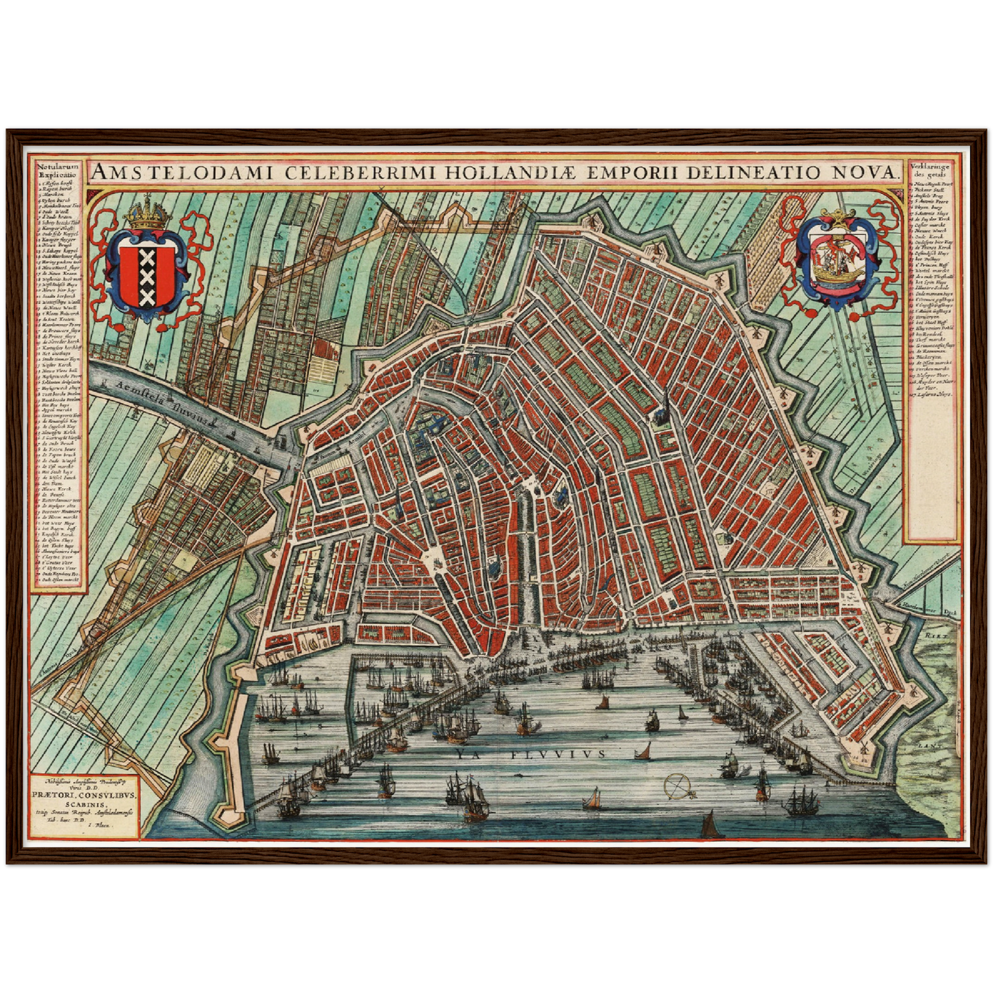 Historischer Stadtplan Amsterdam um 1649
